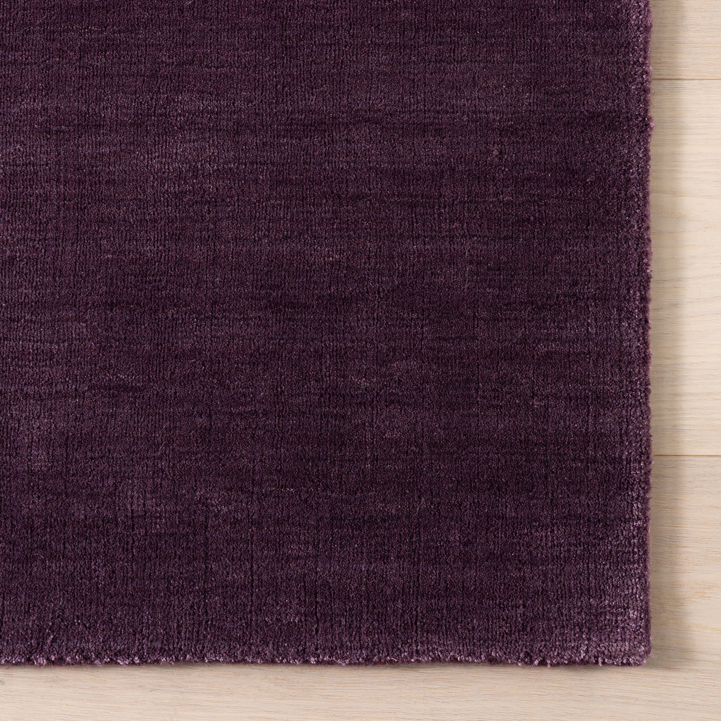 Arrel Speckled Wool-Blend Rug | Eggplant - Image 4