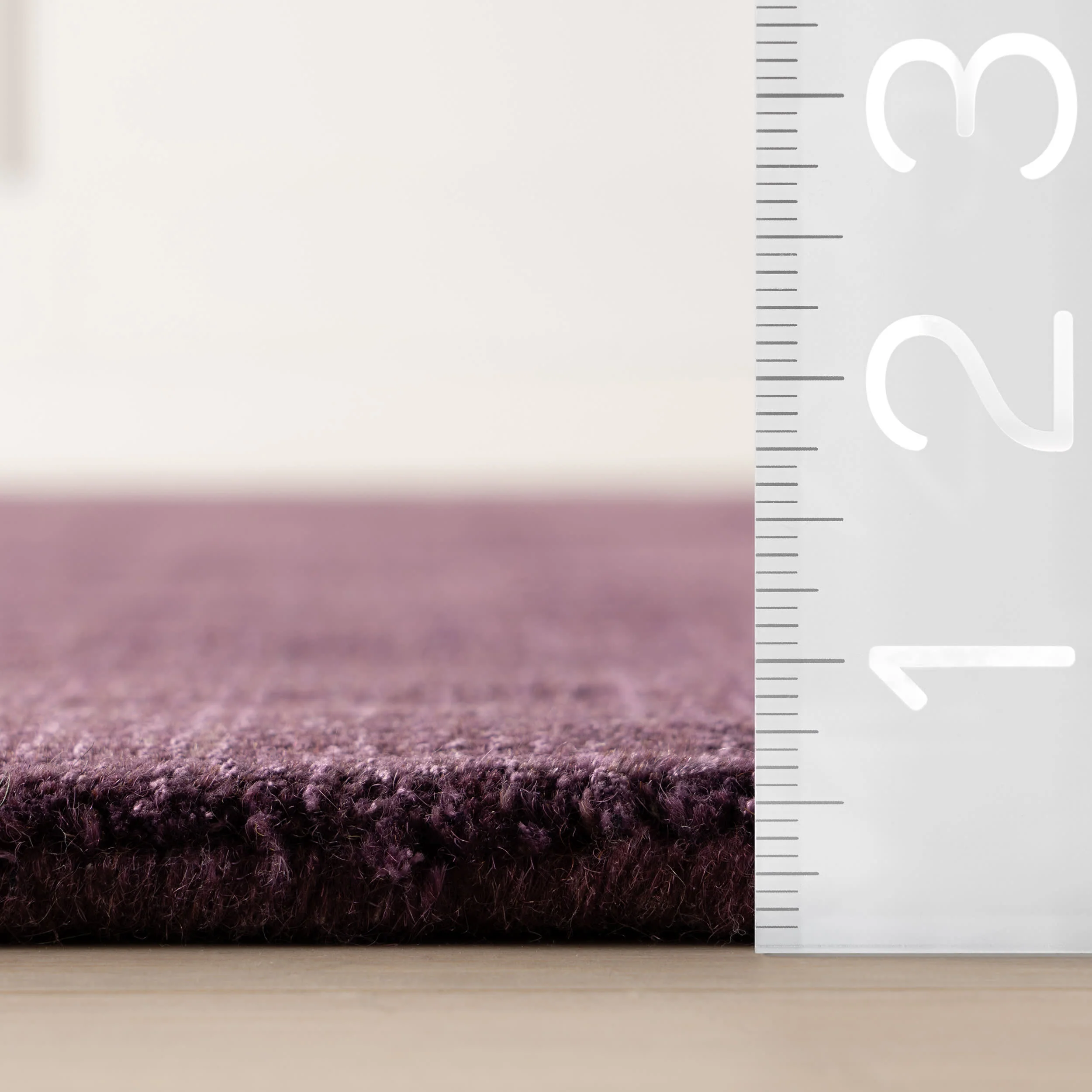 Arrel Speckled Wool-Blend Rug | Eggplant - Image 5