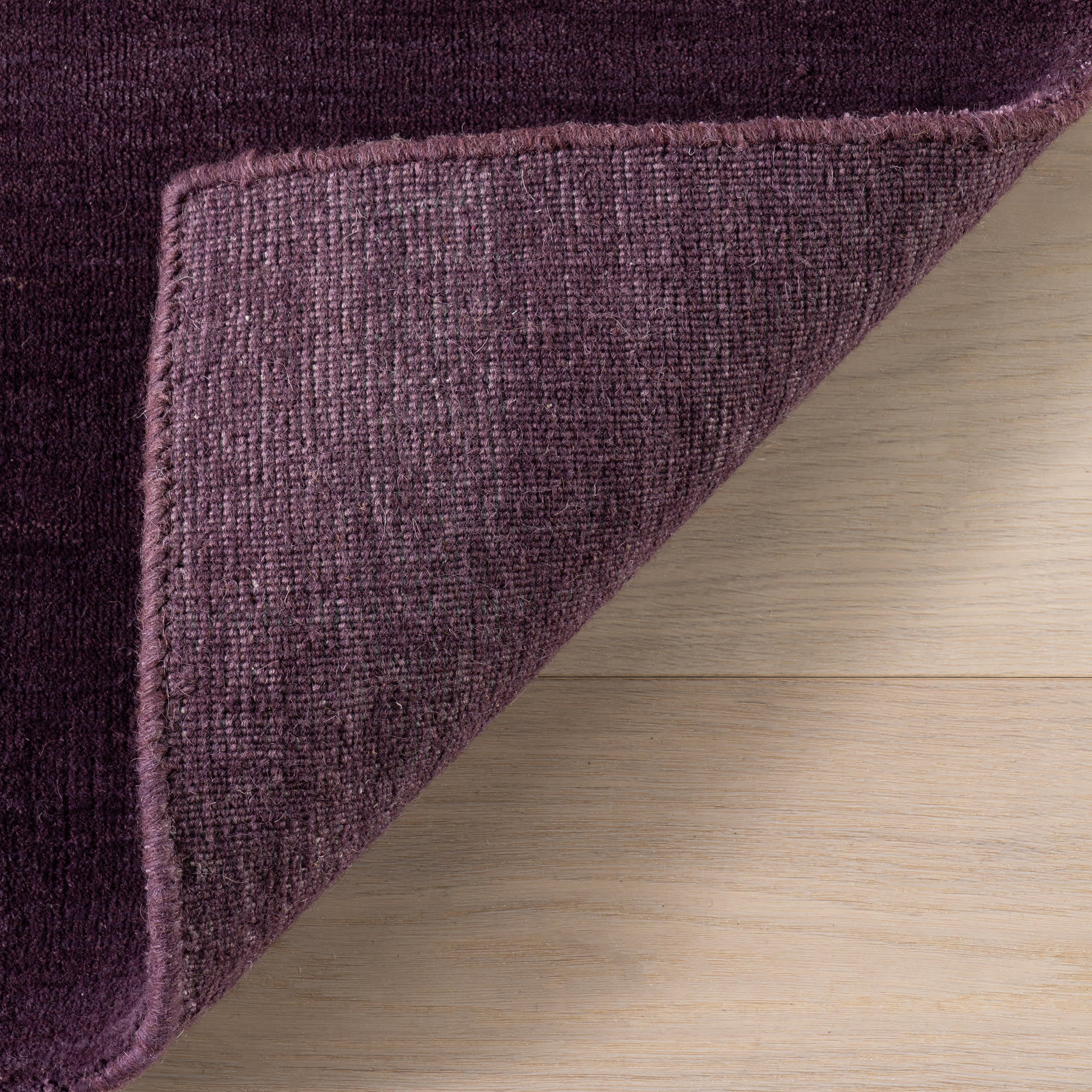 Arrel Speckled Wool-Blend Rug | Eggplant - Image 6