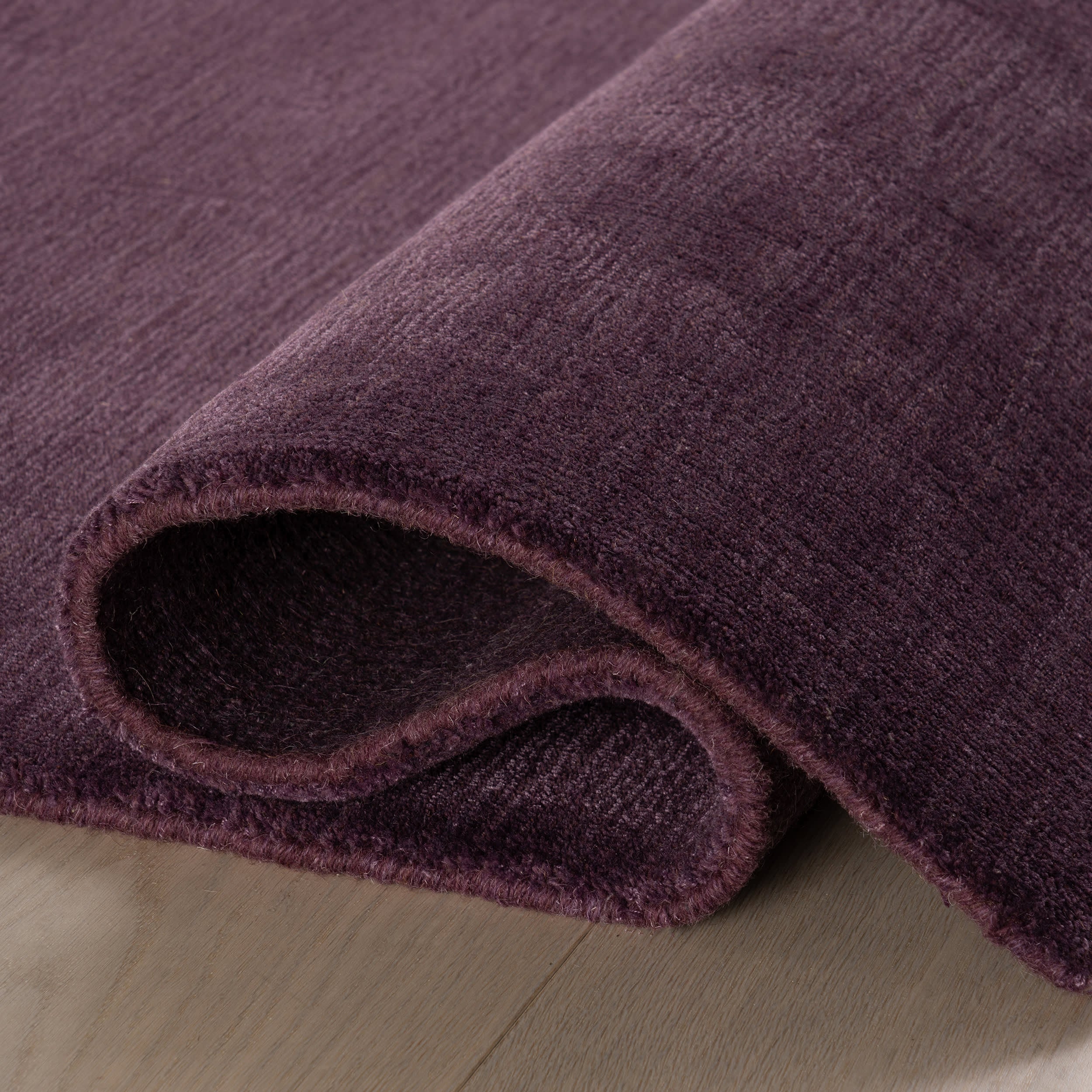 Arrel Speckled Wool-Blend Rug | Eggplant - Image 7