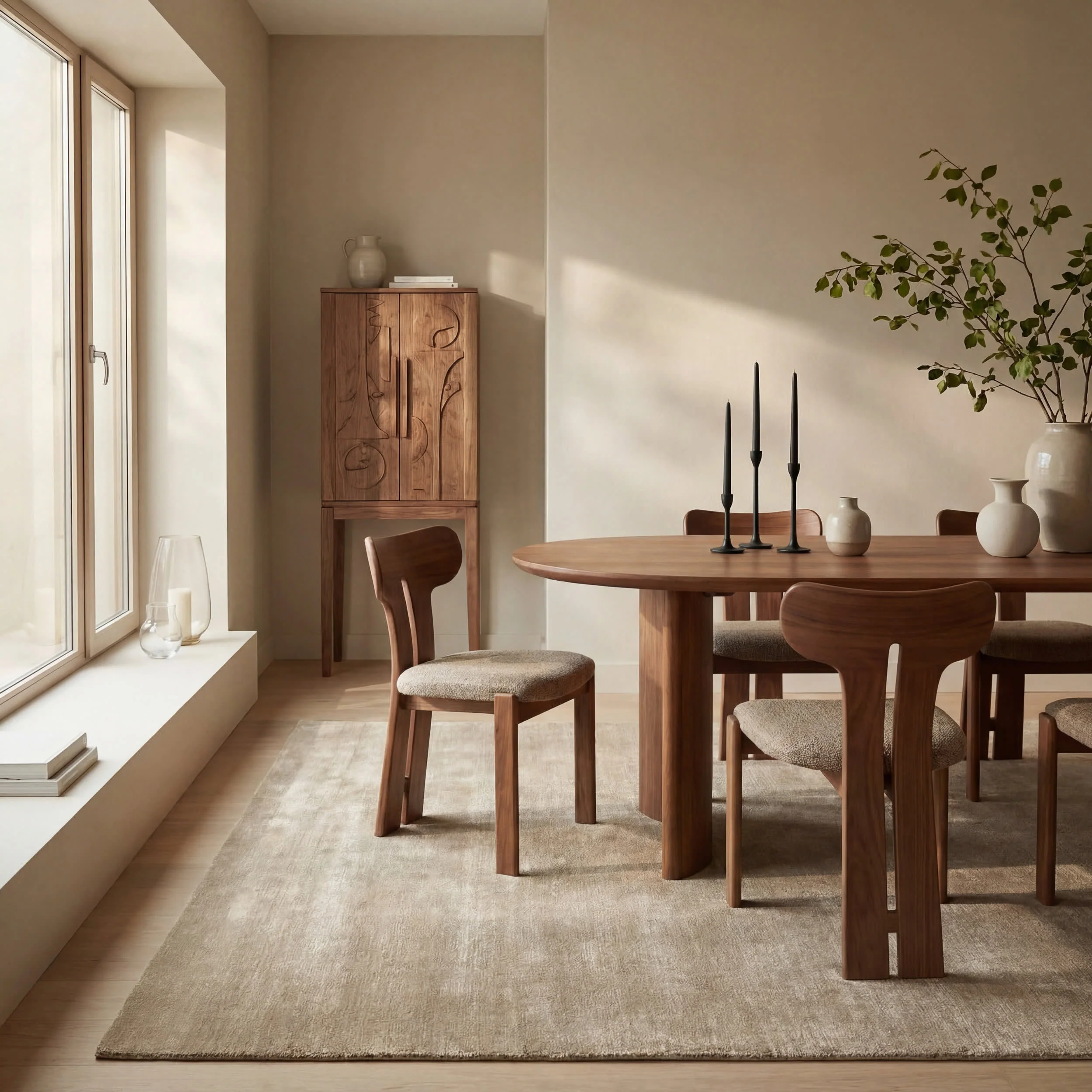 Arrel Speckled Wool-Blend Rug | Fawn - Image 6