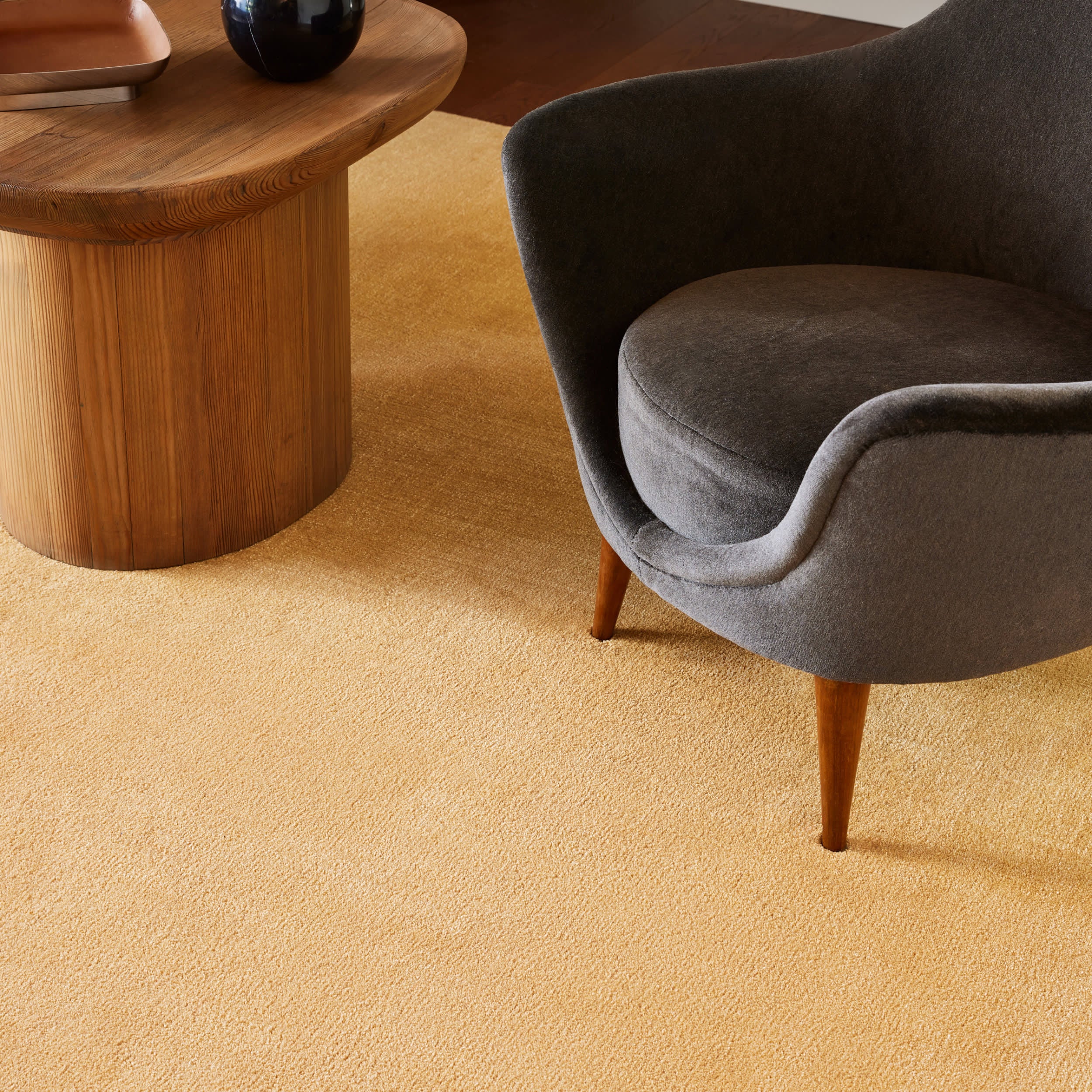 Arrel Speckled Wool-Blend Rug | Golden Butter - Image 2