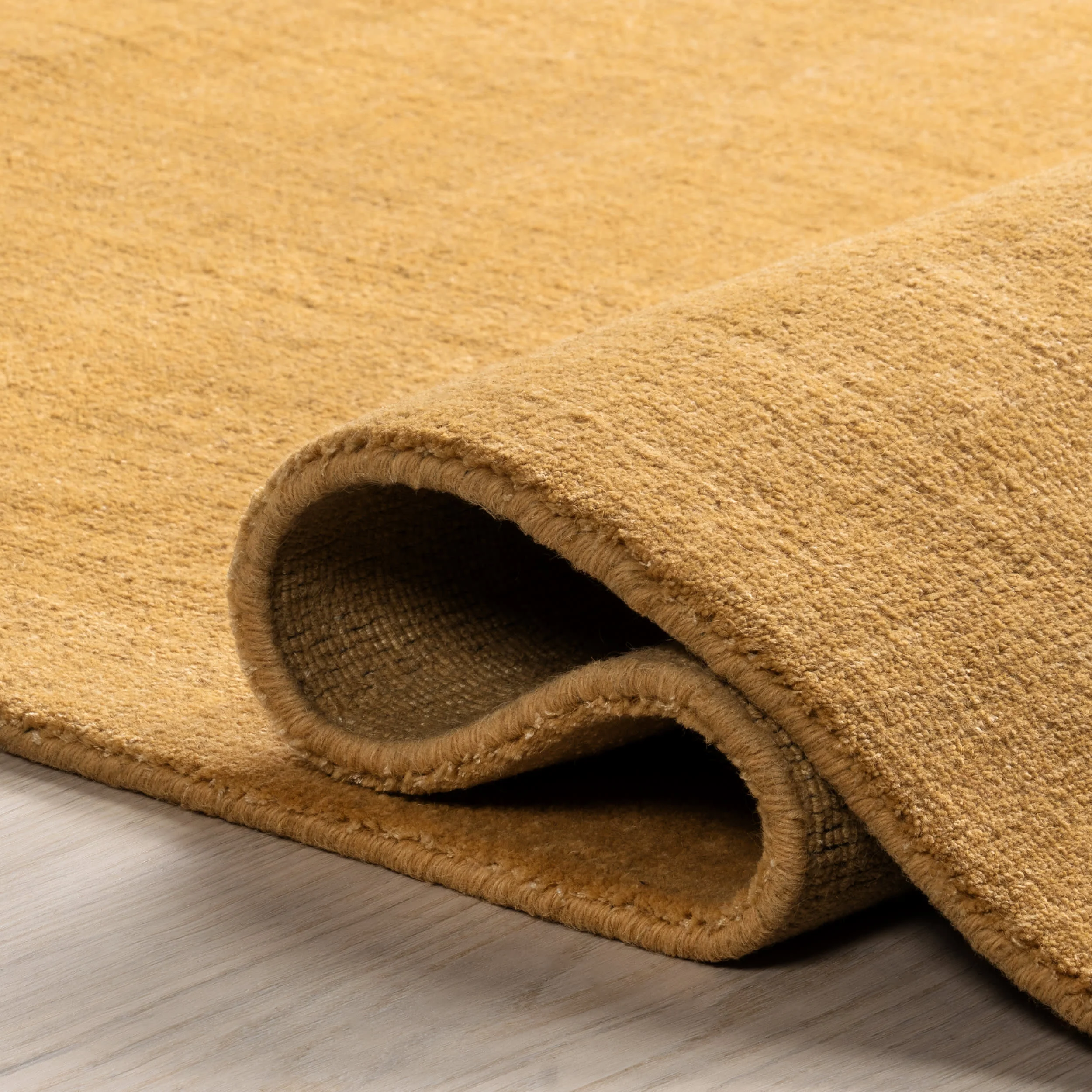 Arrel Speckled Wool-Blend Rug | Golden Butter - Image 8