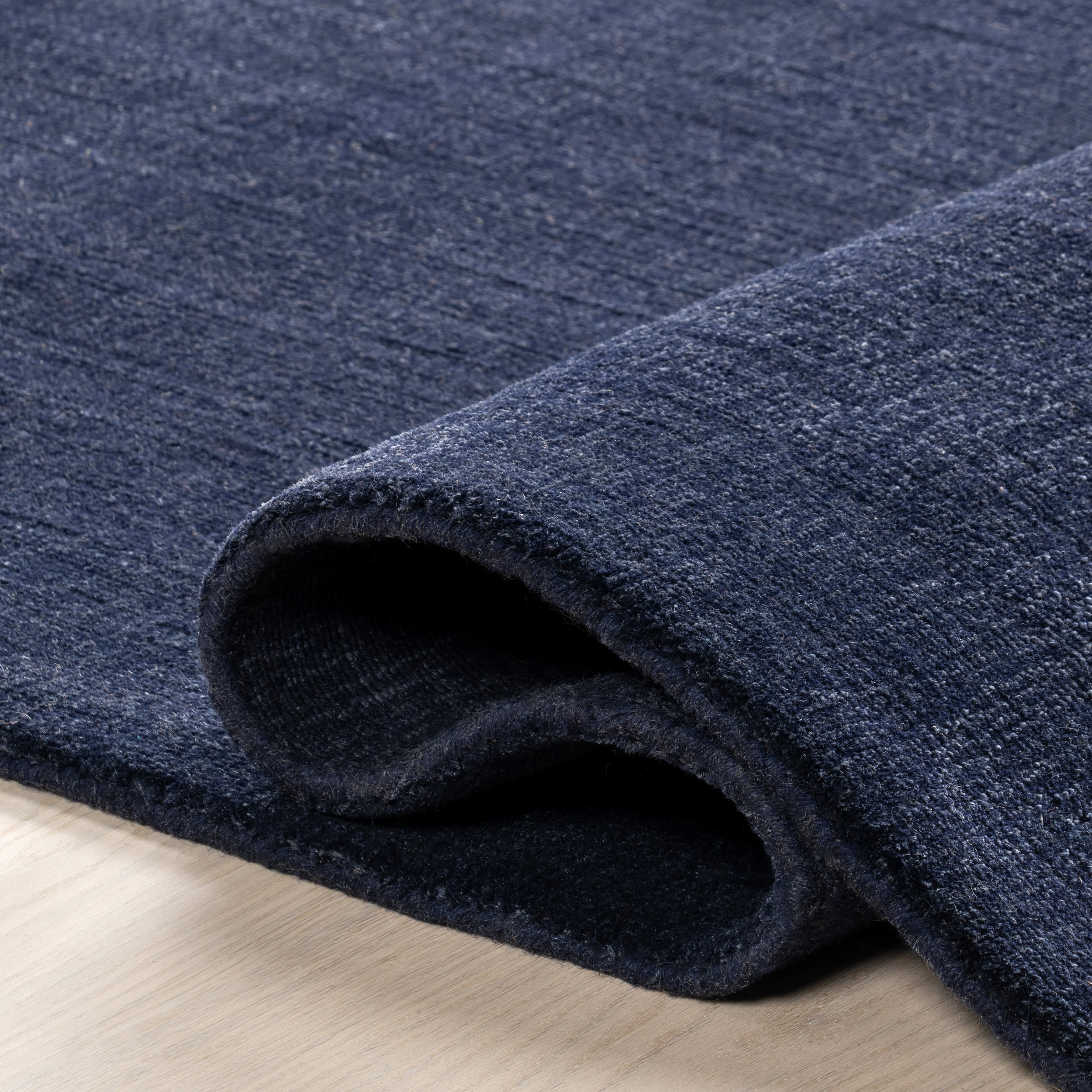 Arrel Speckled Wool-Blend Rug | Midnight - Image 11