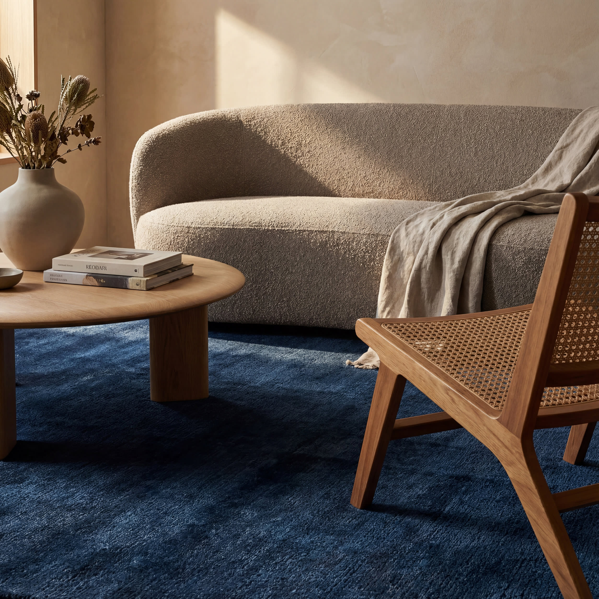 Arrel Speckled Wool-Blend Rug | Midnight - Image 5