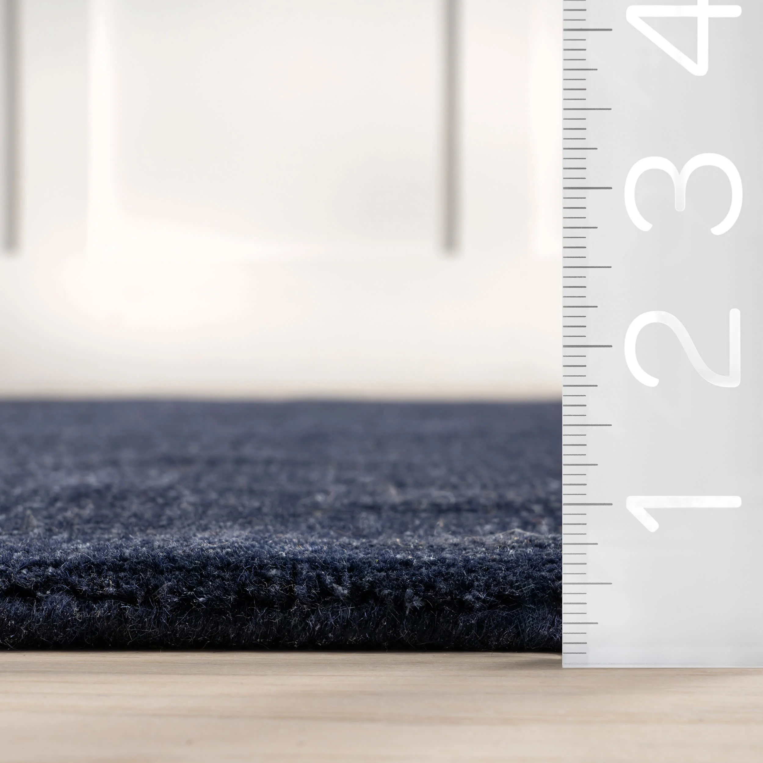 Arrel Speckled Wool-Blend Rug | Midnight - Image 6