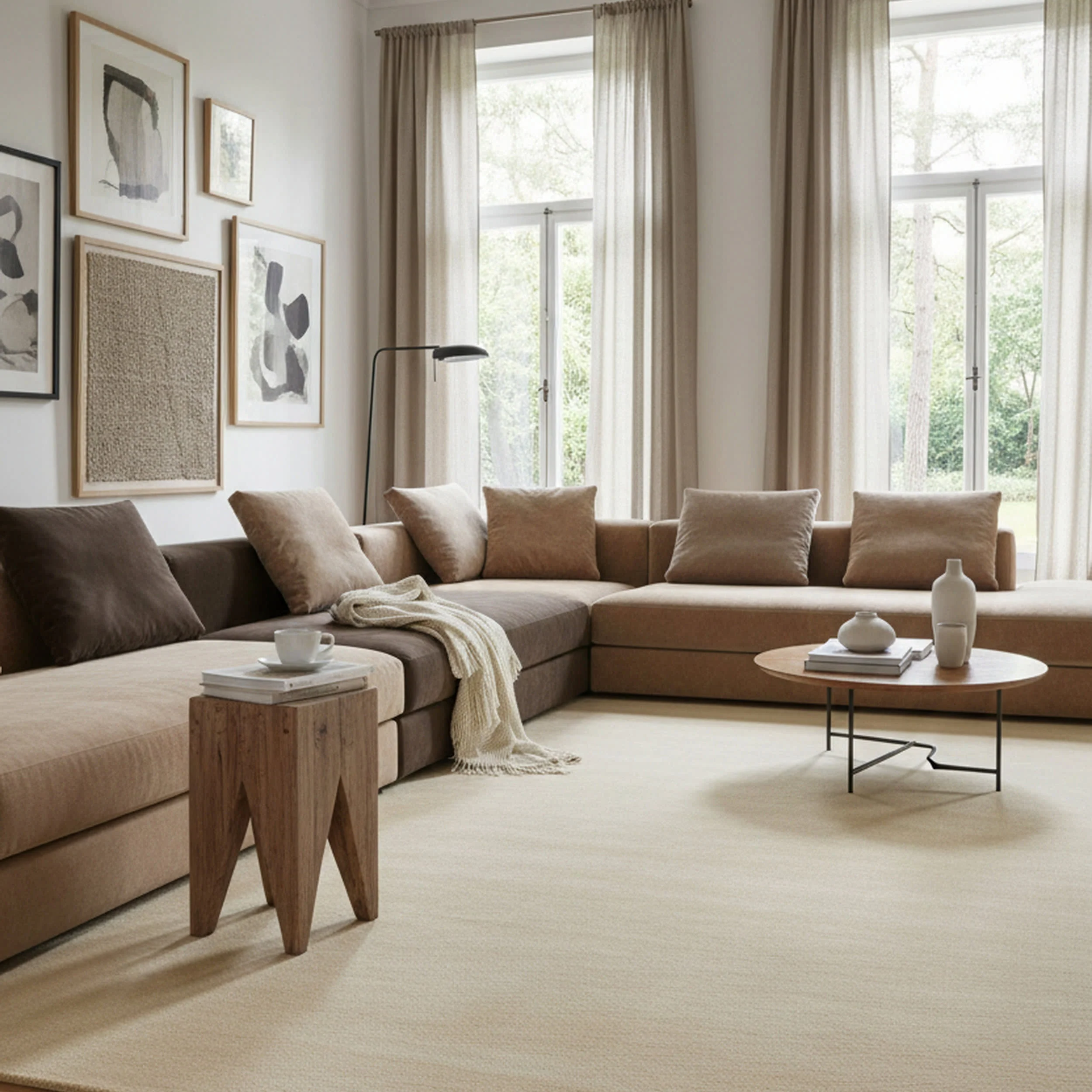 Arrel Speckled Wool-Blend Rug | Sand - Image 2