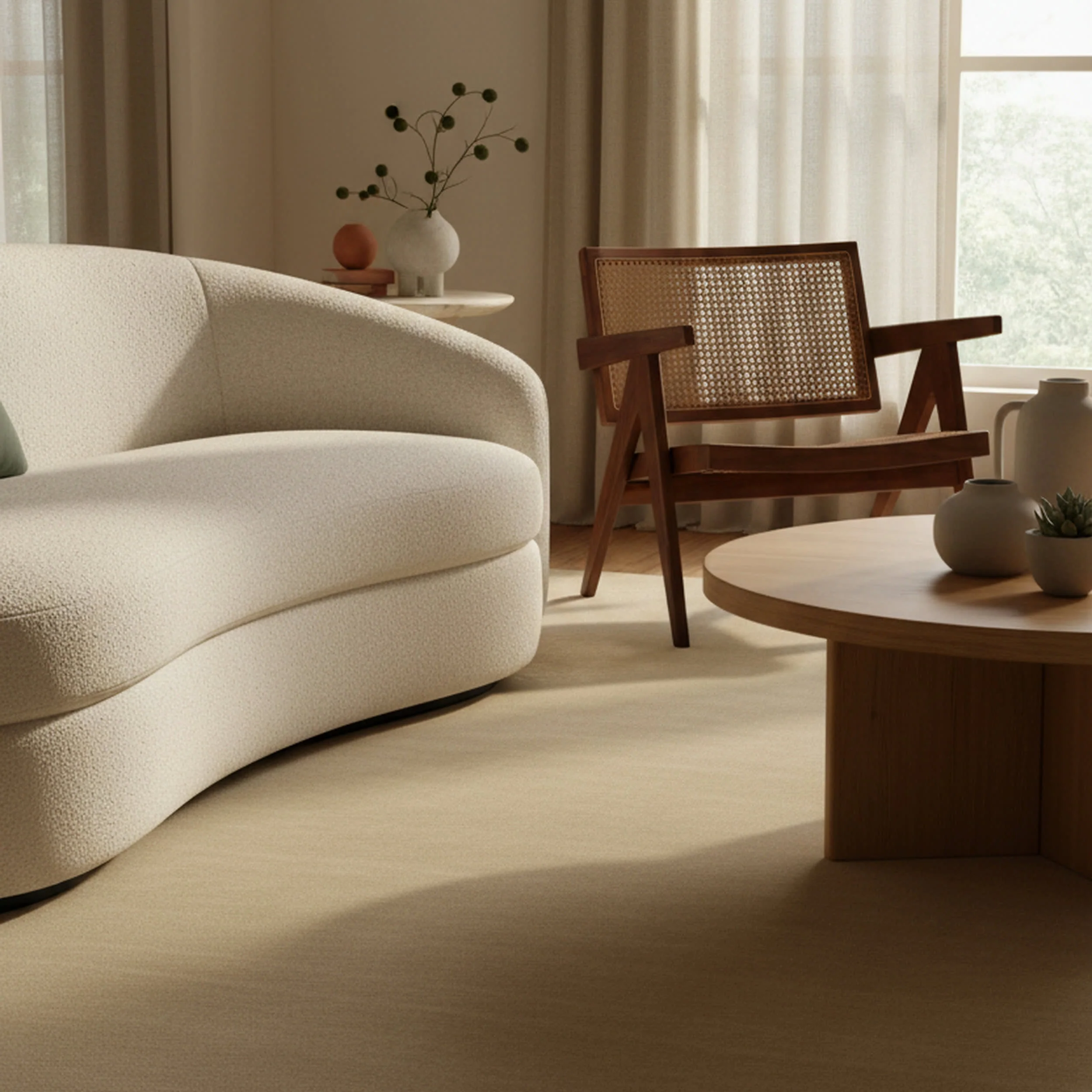 Arrel Speckled Wool-Blend Rug | Sand - Image 5