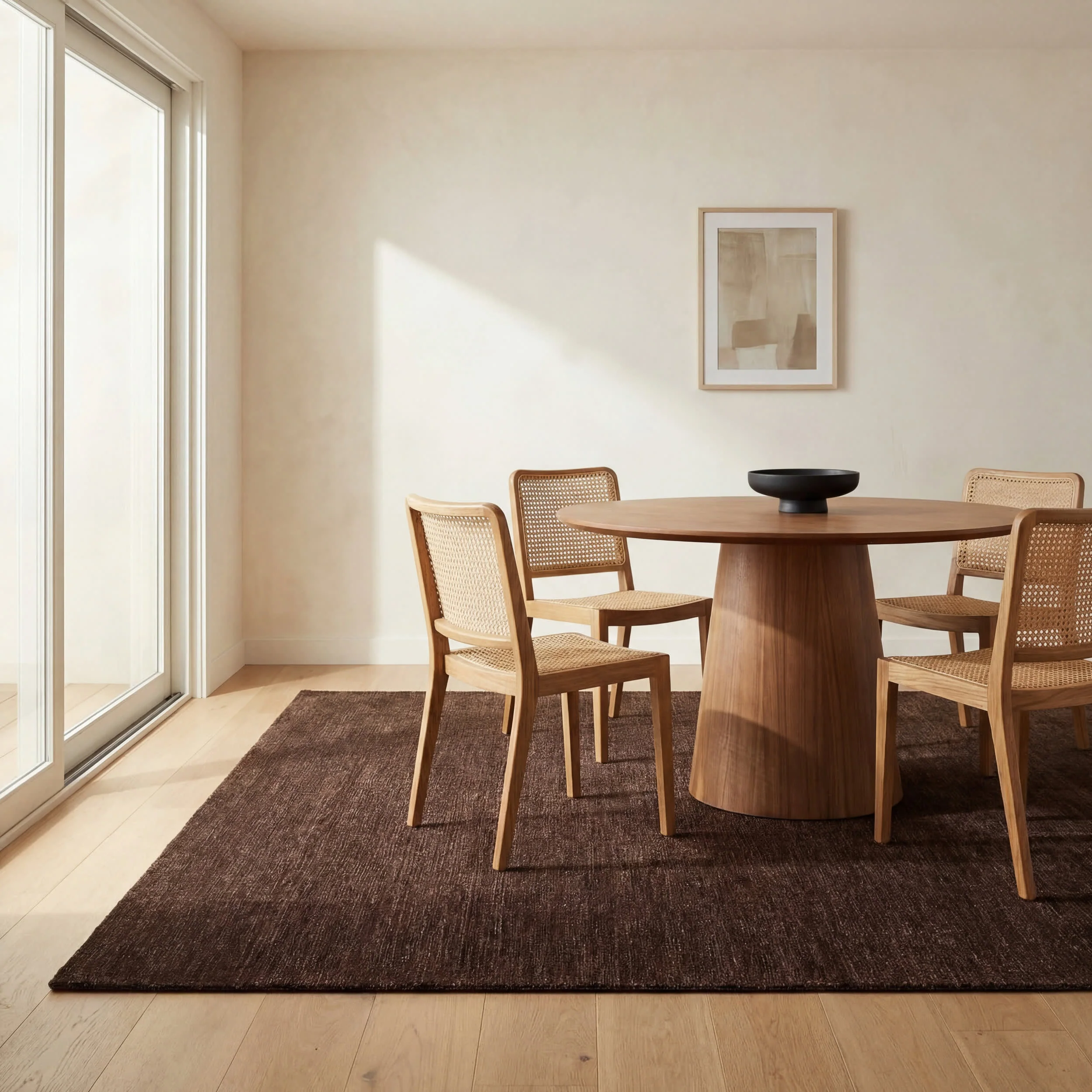 Arrel Speckled Wool-Blend Rug | Truffle Brown - Image 6