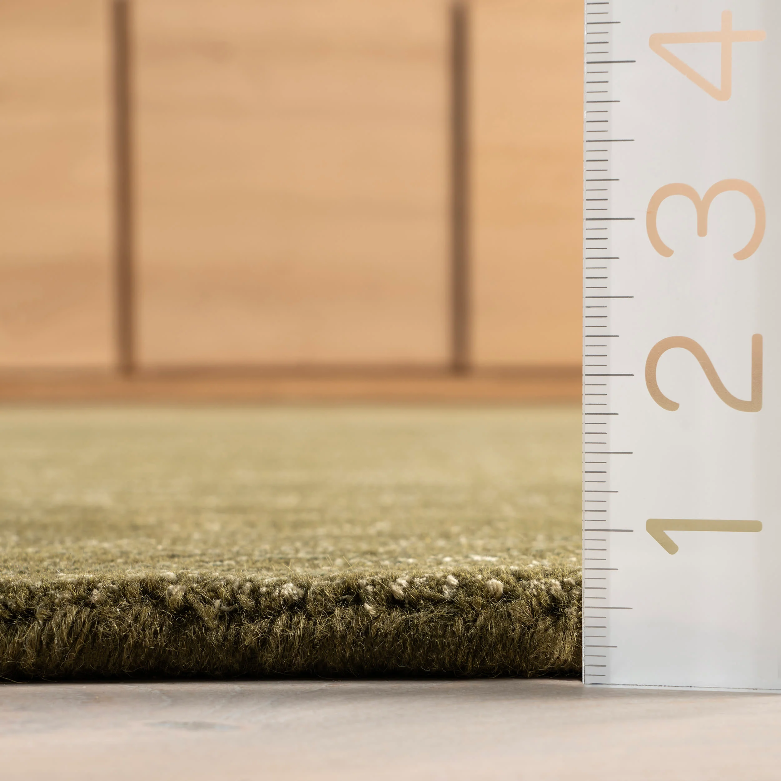 Arrel Speckled Wool-Blend Rug | Verdant Green - Image 5
