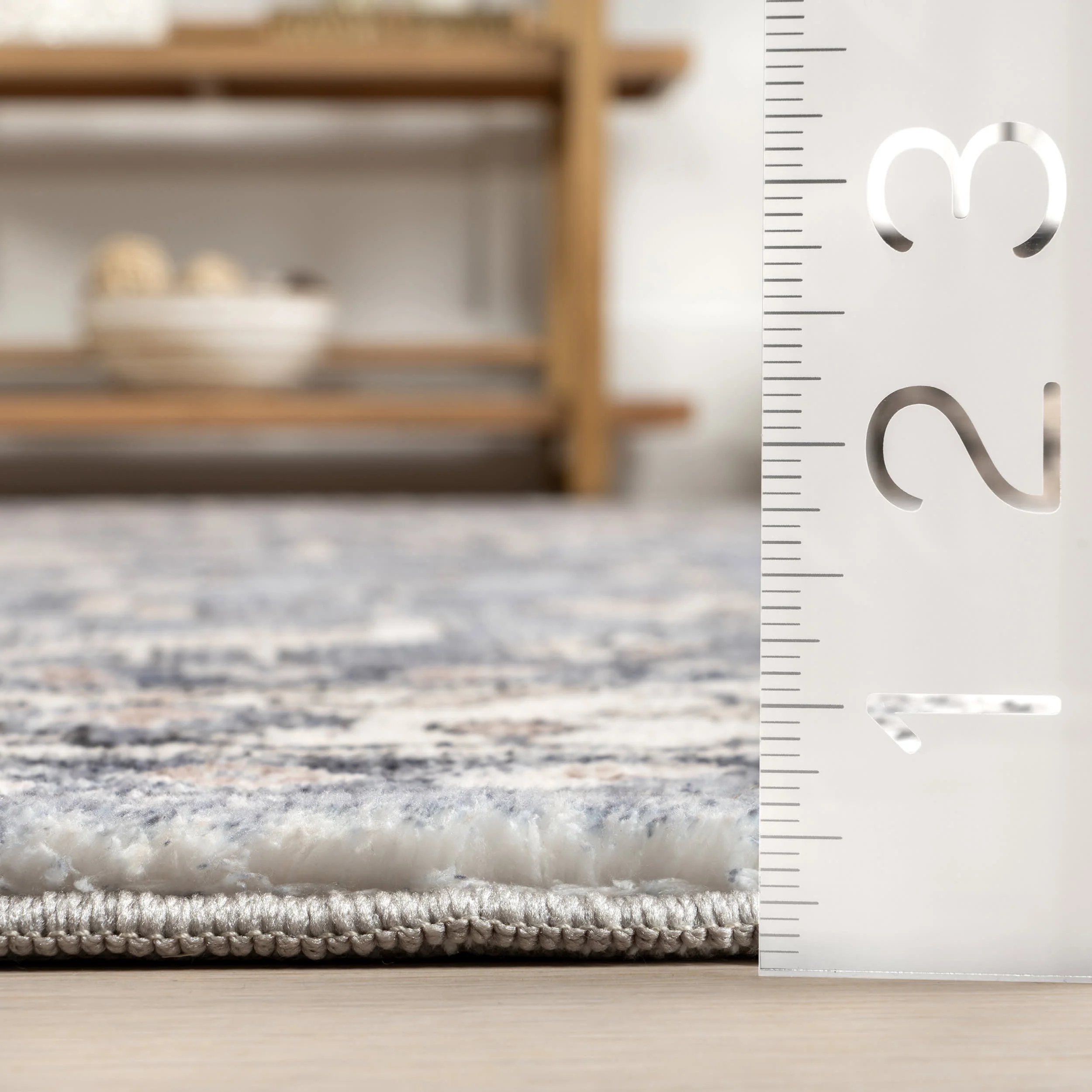 Arsenia Vintage Medallion Washable Rug | Grey - Image 5