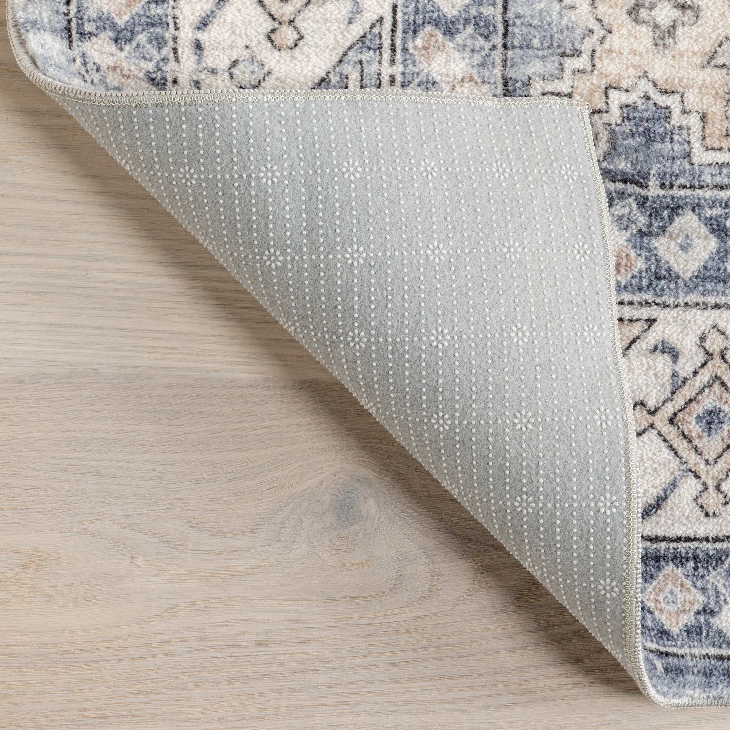 Arsenia Vintage Medallion Washable Rug | Grey - Image 6
