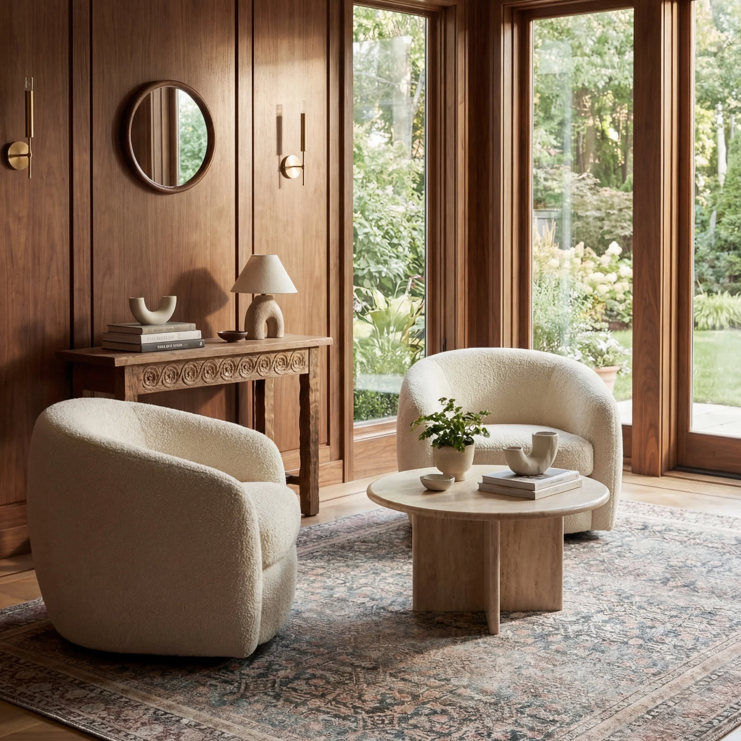 Artemis Vintage Medallion Rug | Blue - Image 2