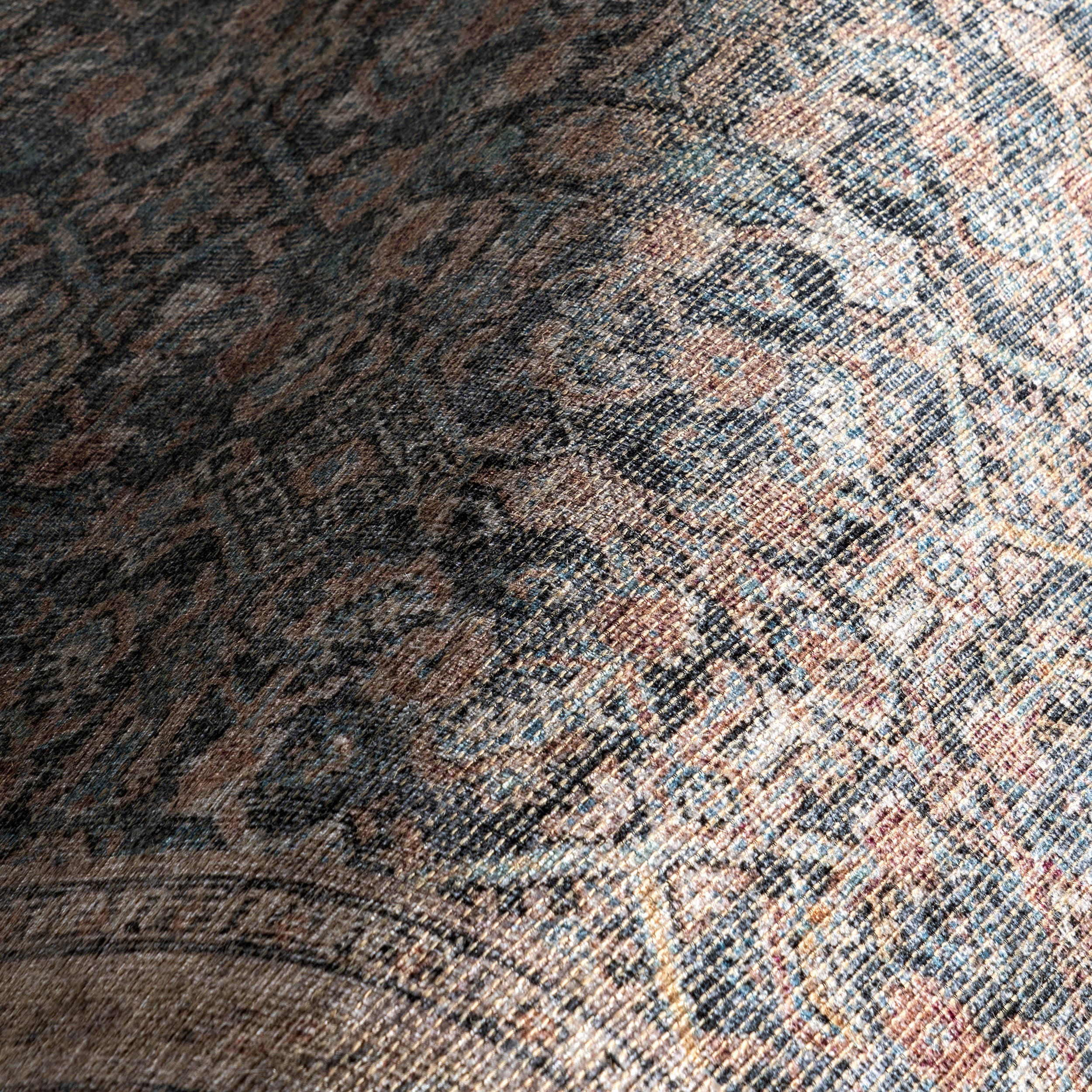 Artemis Vintage Medallion Rug | Blue - Image 3