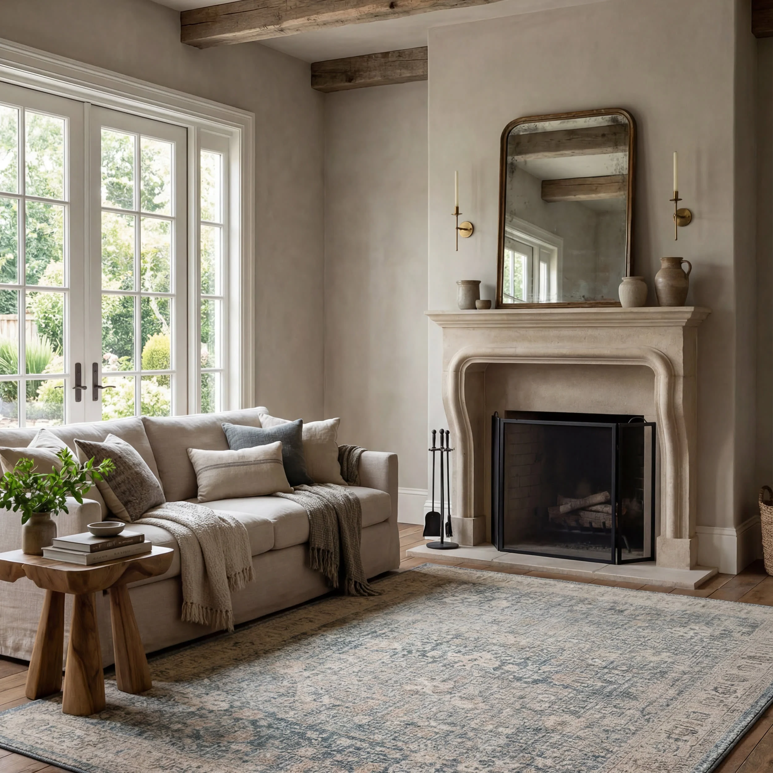 Asani Modern Abstract Rug | Beige - Image 2