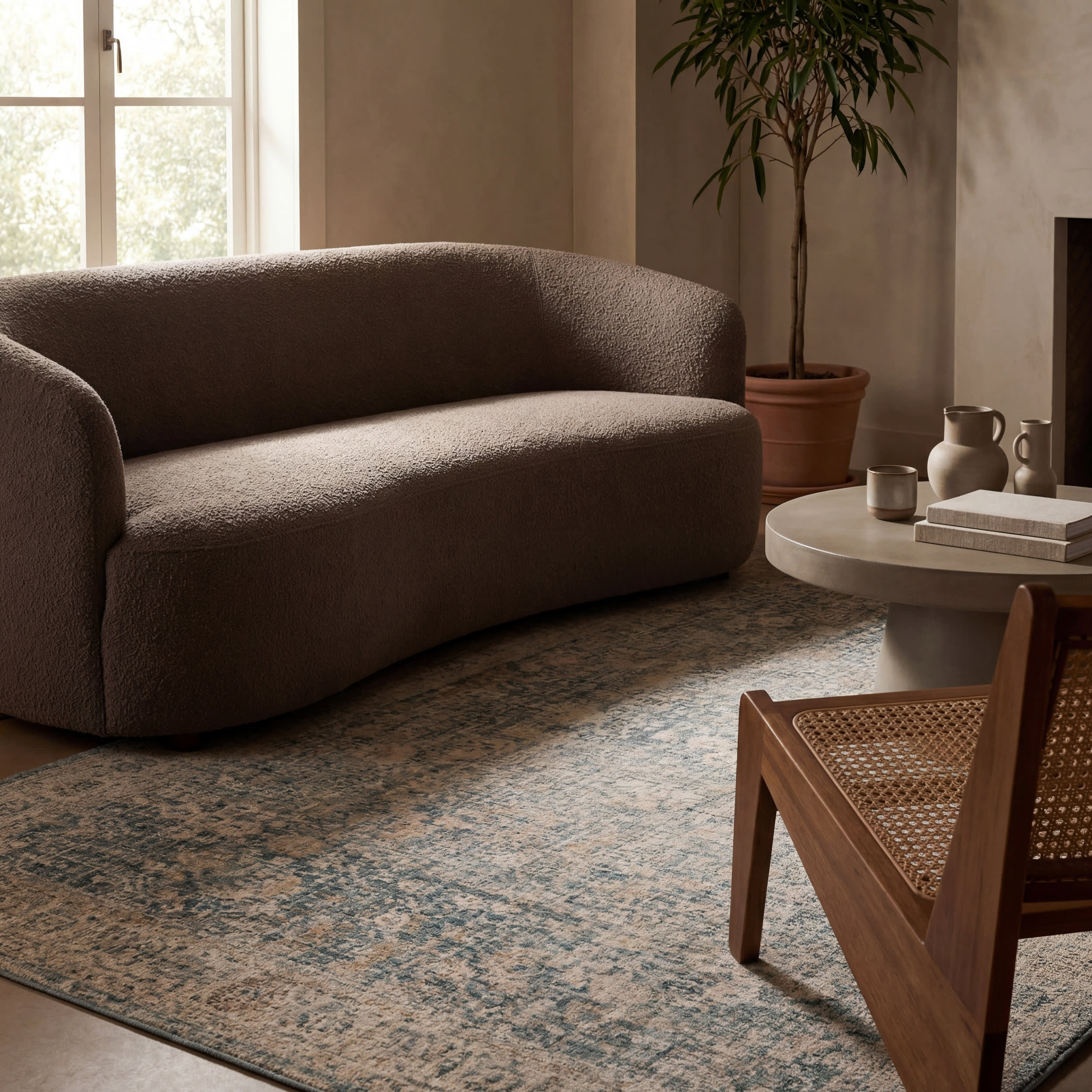 Asani Modern Abstract Rug | Beige - Image 5