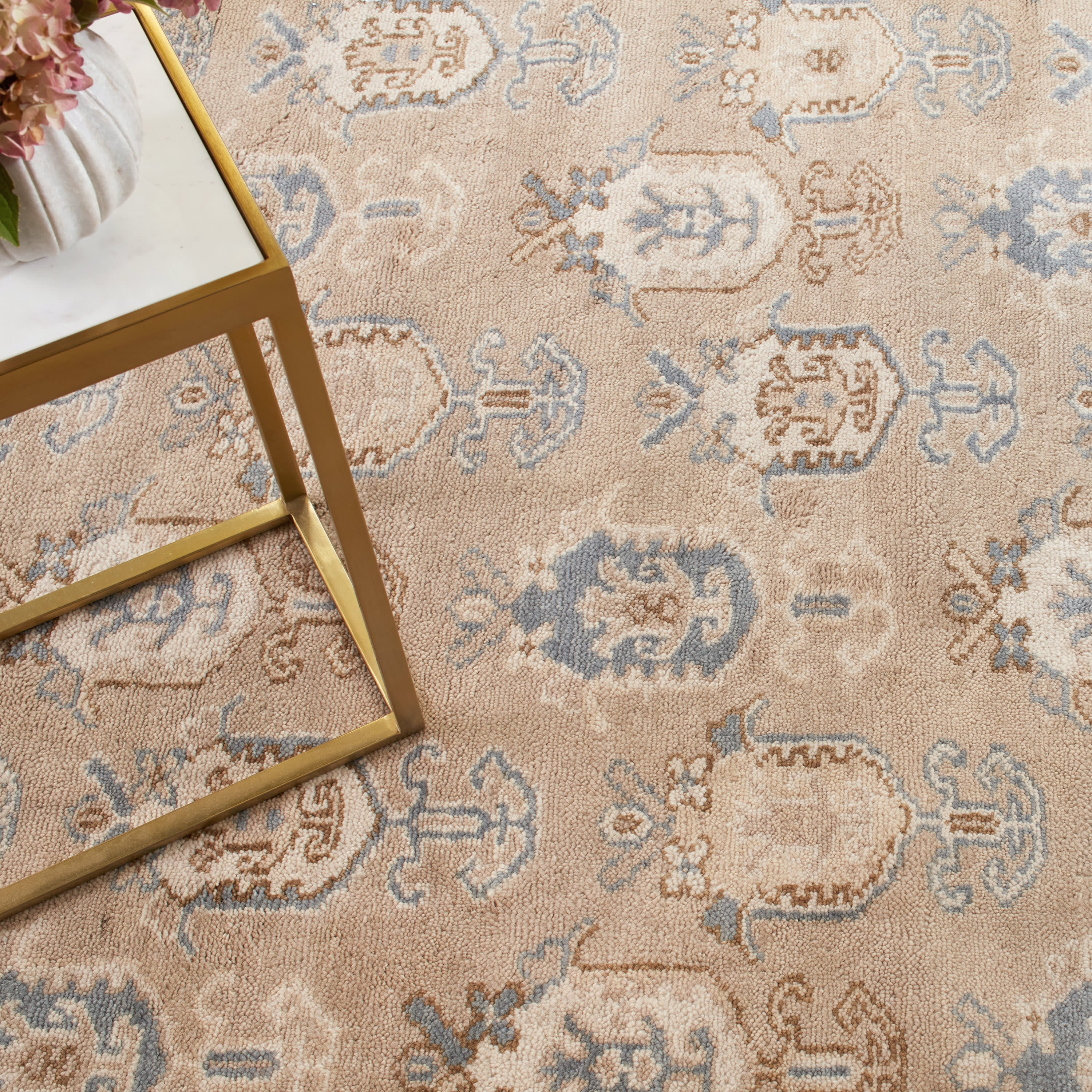 Ashby Hand Knotted Wool Rug | Taupe - Image 4