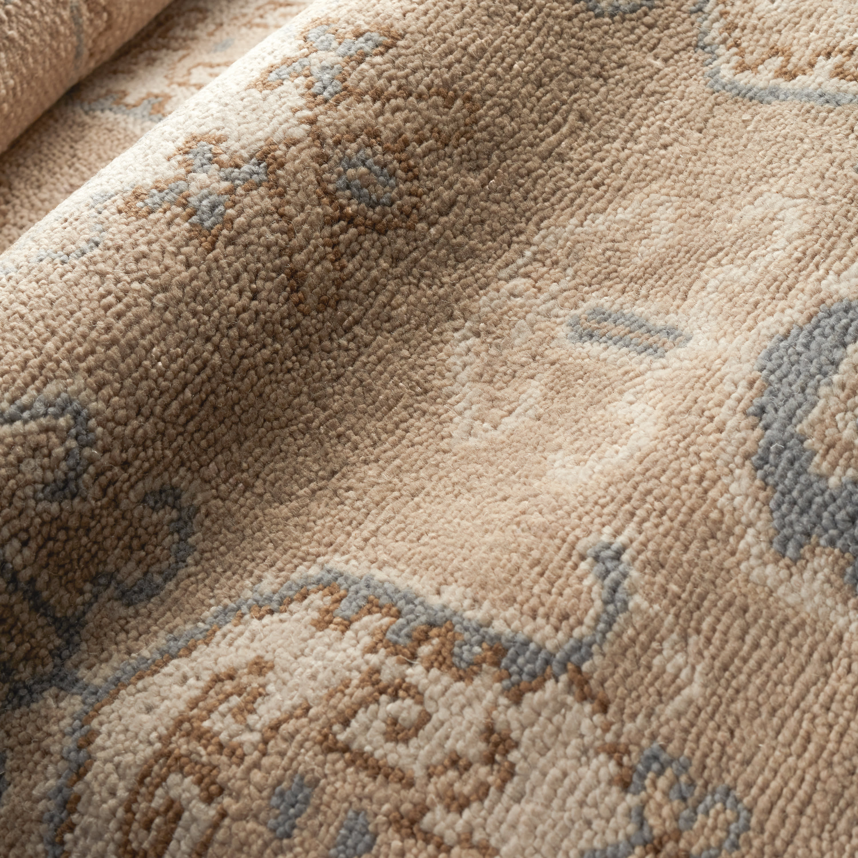 Ashby Hand Knotted Wool Rug | Taupe - Image 5