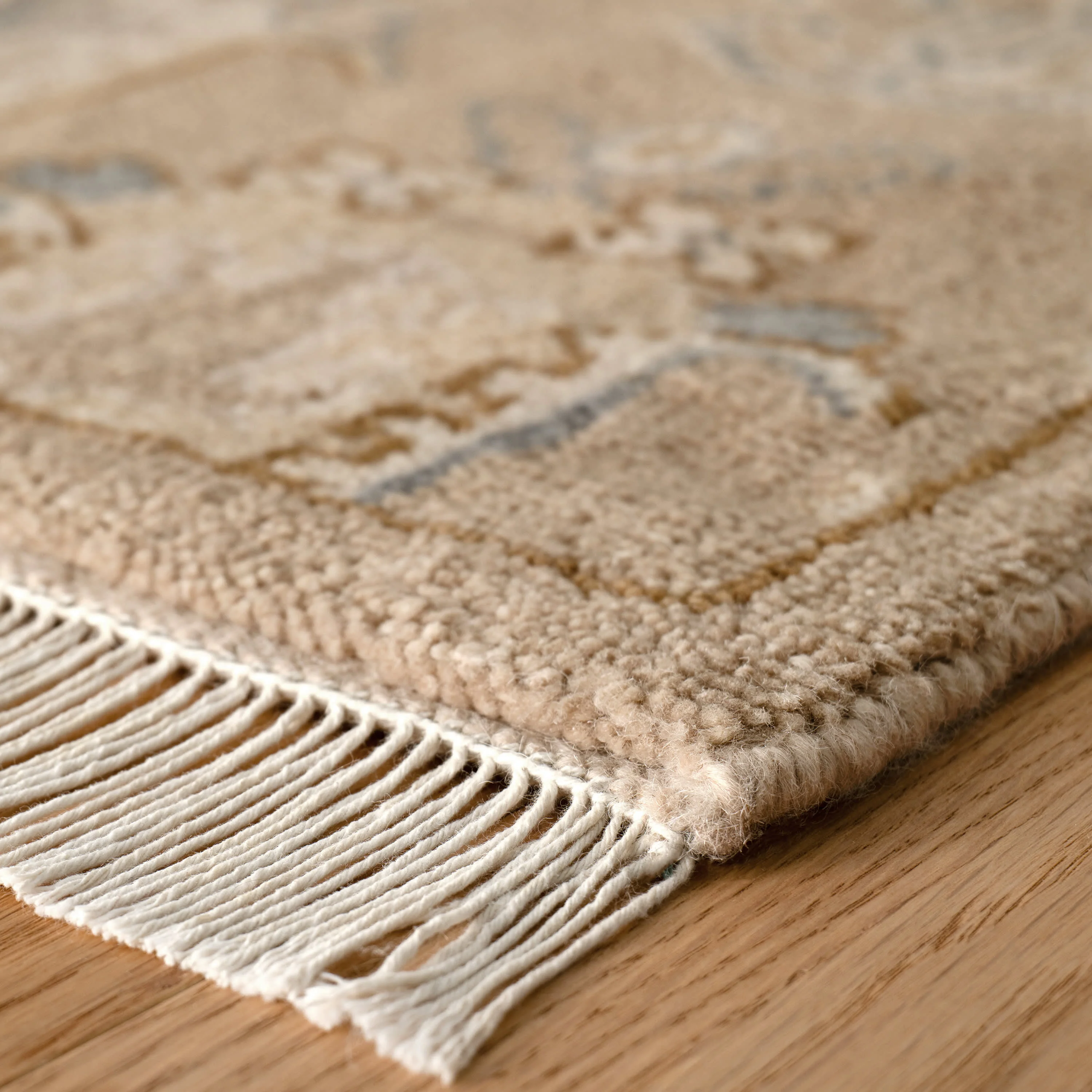 Ashby Hand Knotted Wool Rug | Taupe - Image 7
