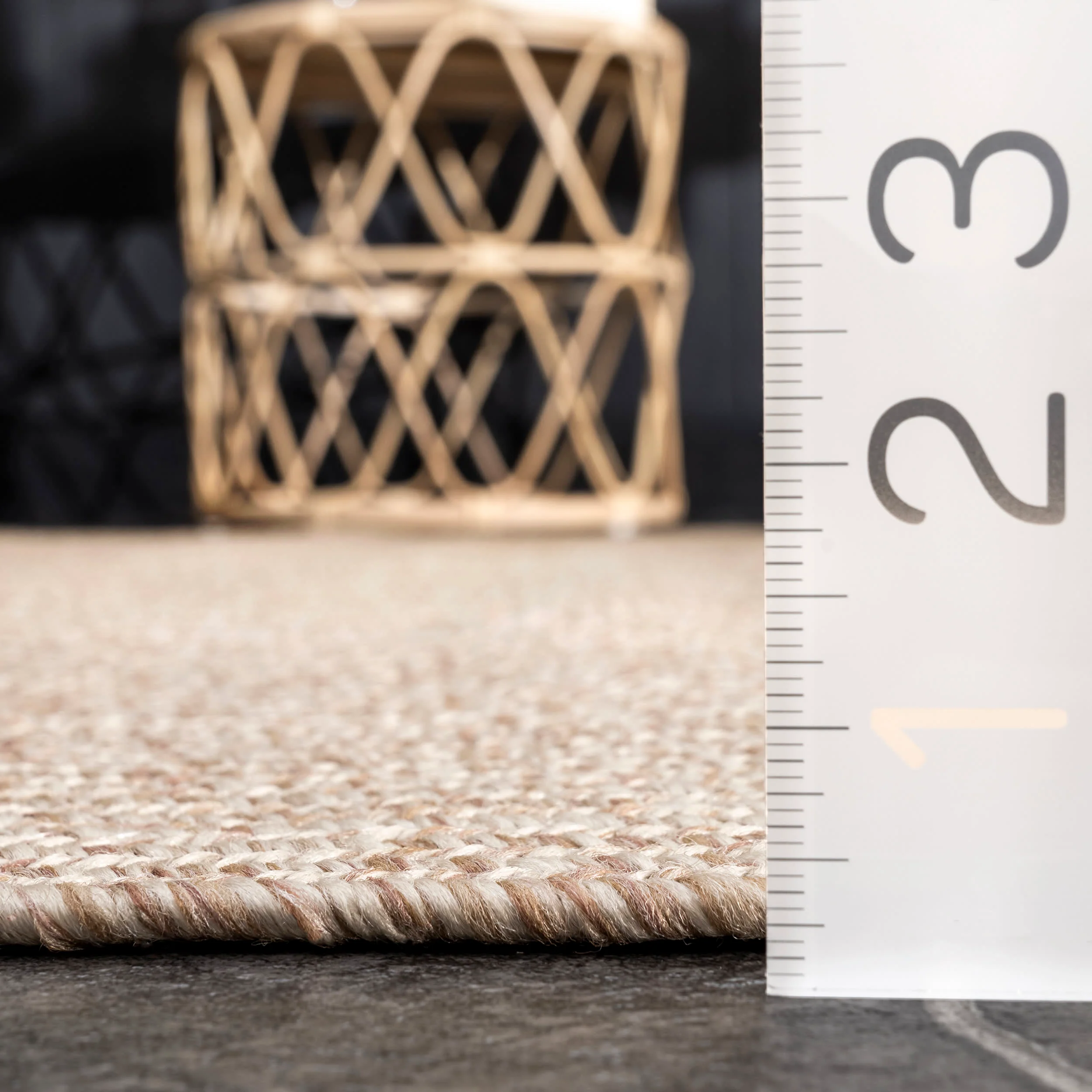 Ashen Braided Tassel Indoor/Outdoor Rug | Tan - Image 5