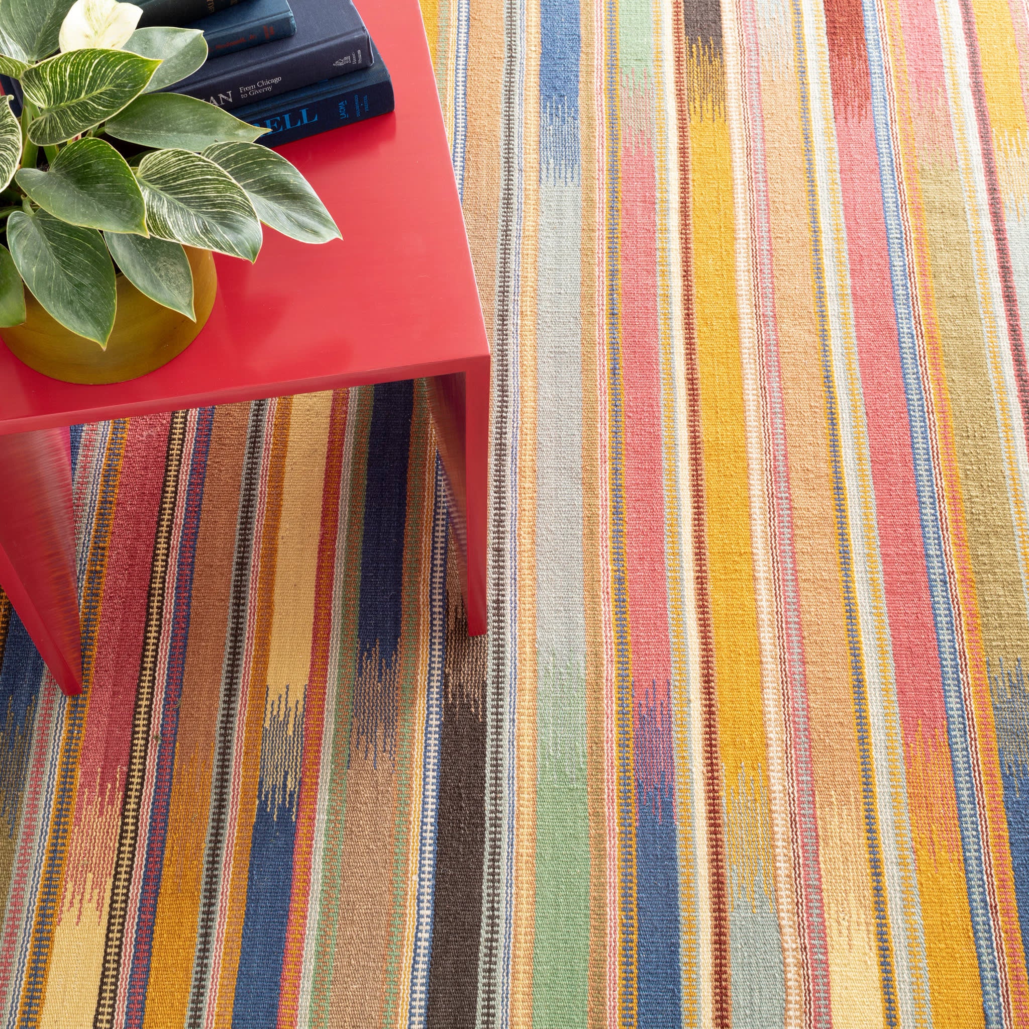 Ashford Kilim Handwoven Wool Rug | Multi - Image 3