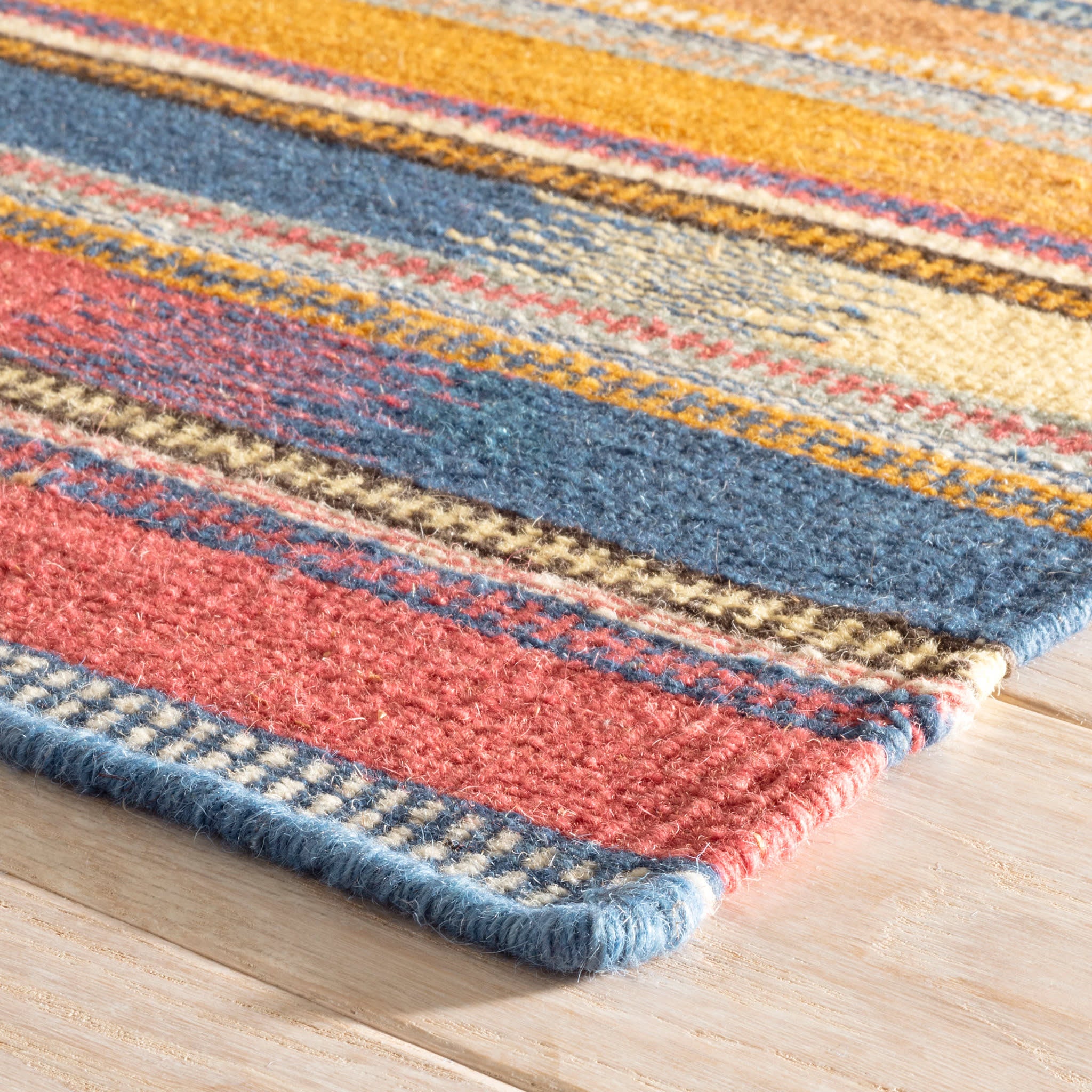 Ashford Kilim Handwoven Wool Rug | Multi - Image 4