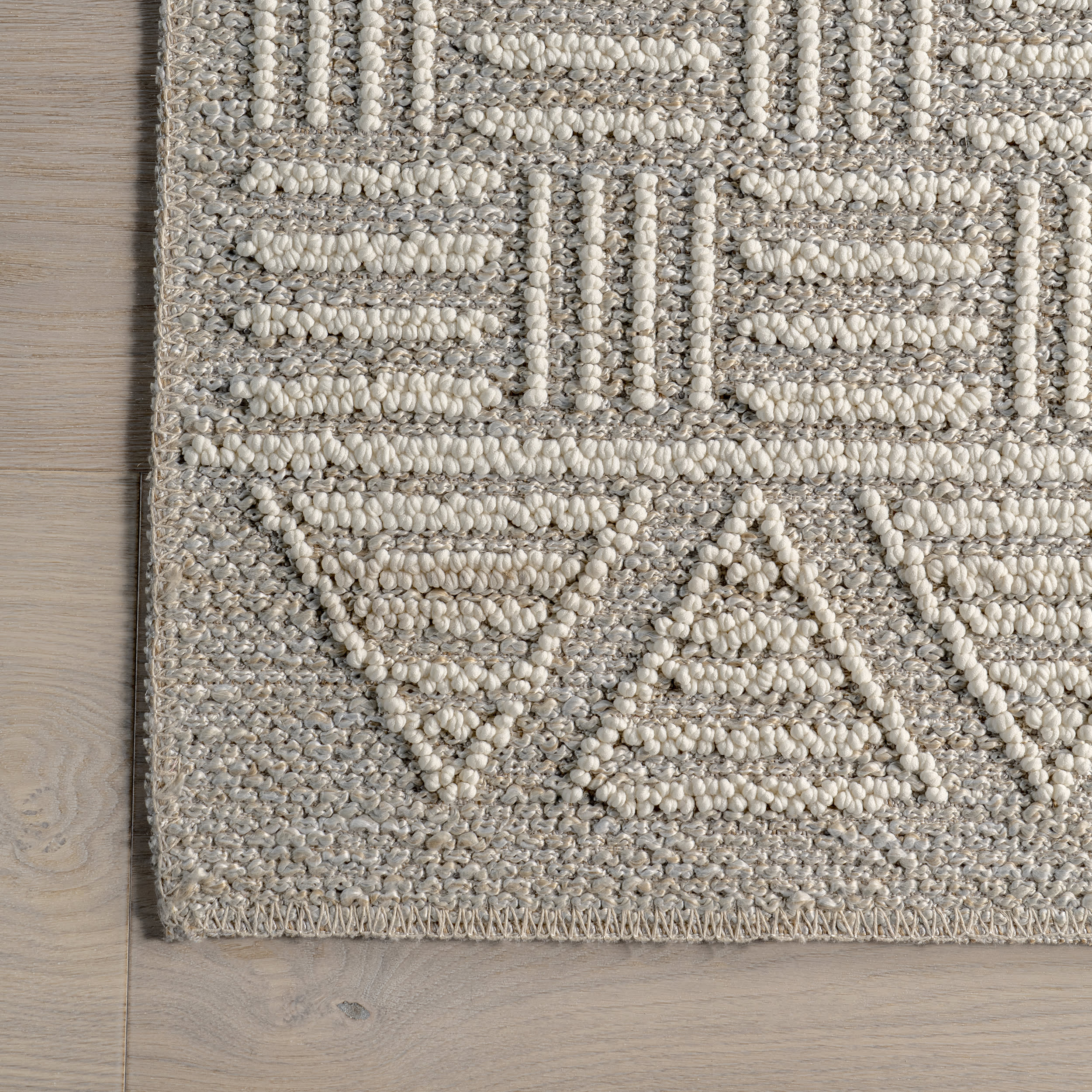 Ashlandia Flatwoven Geometric Rug | Beige - Image 3