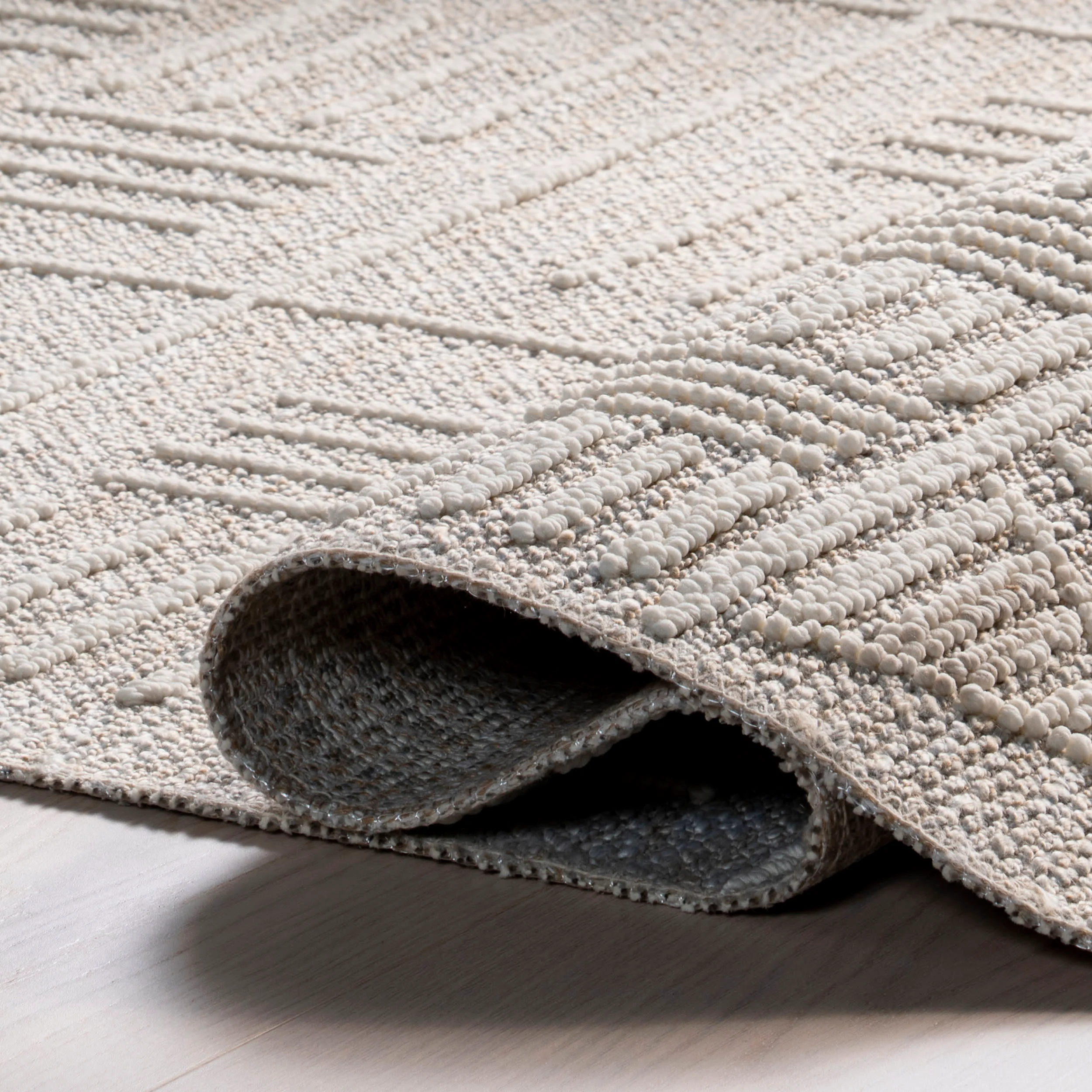 Ashlandia Flatwoven Geometric Rug | Beige - Image 8