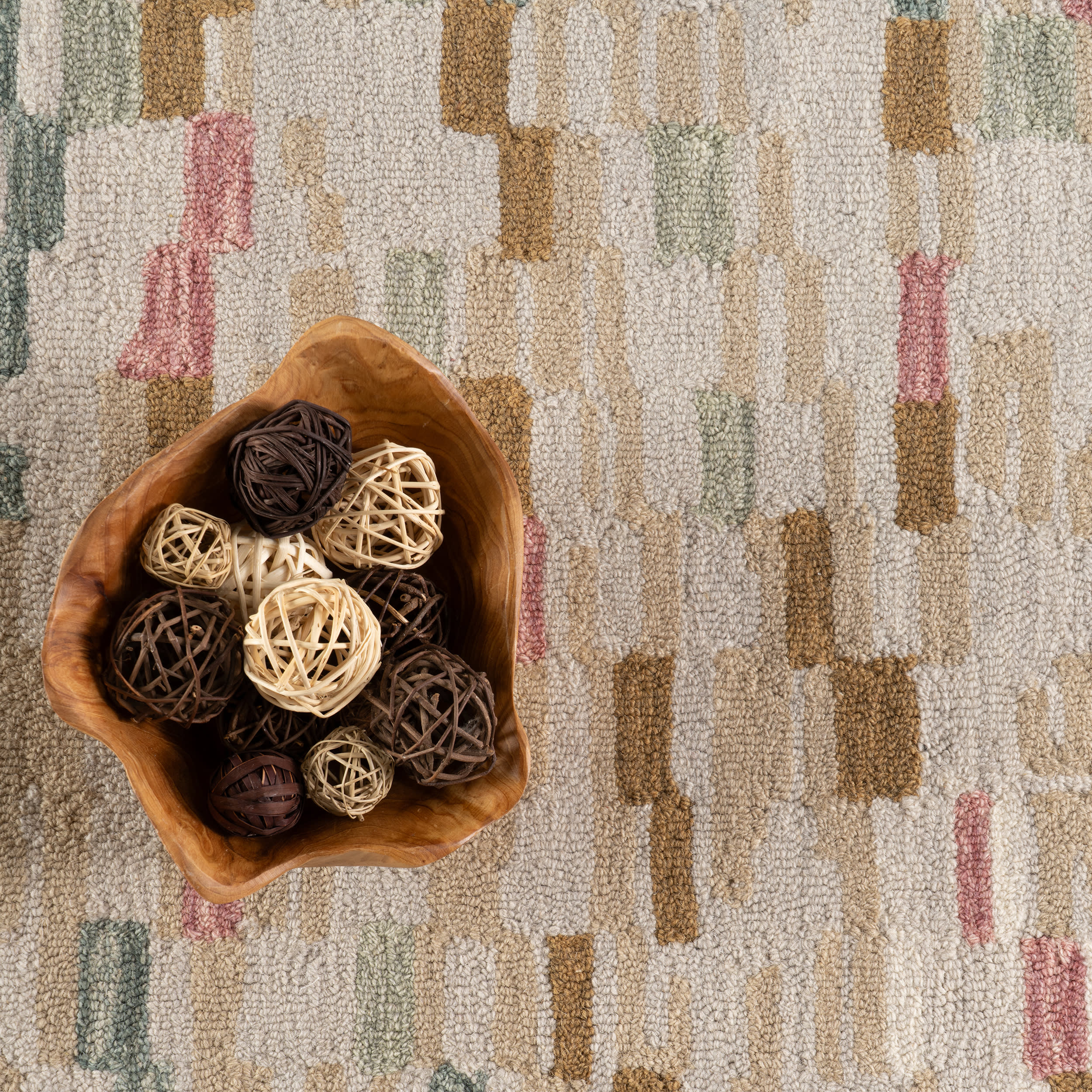Ashmore Hand Micro Hooked Wool Rug | Multi - Image 3