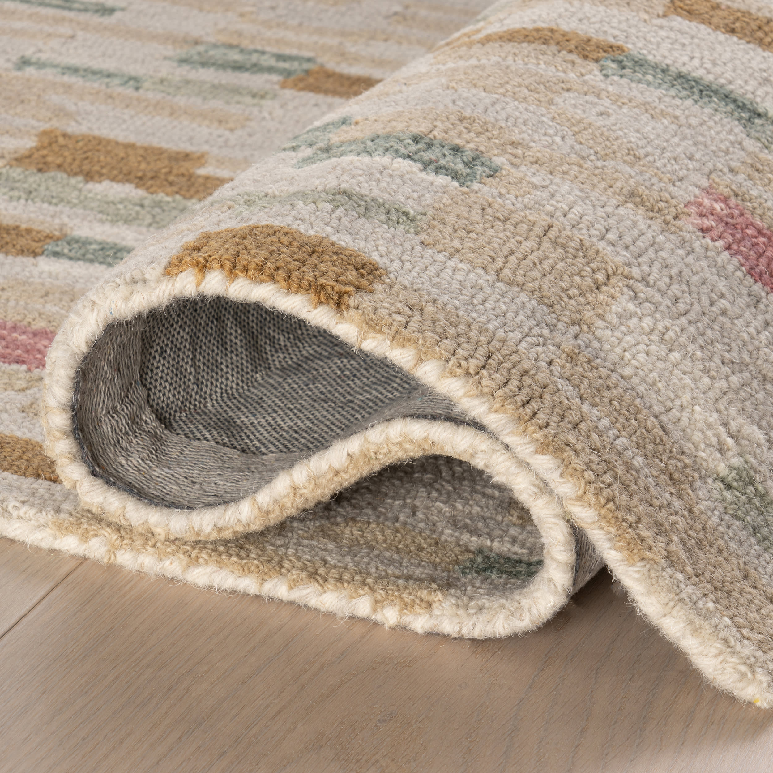 Ashmore Hand Micro Hooked Wool Rug | Multi - Image 5