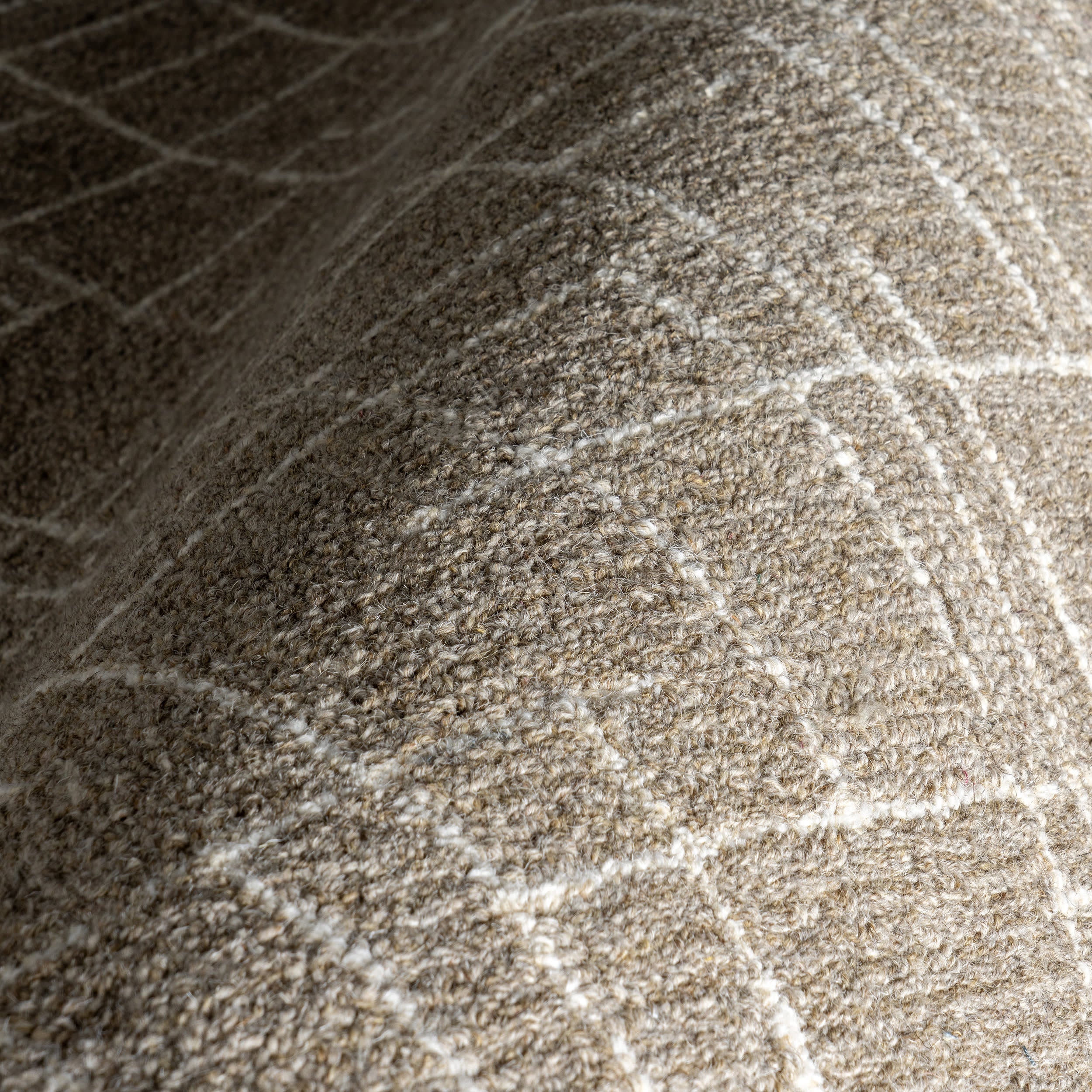 Aspyn Abstract Checked Rug | Sand - Image 3
