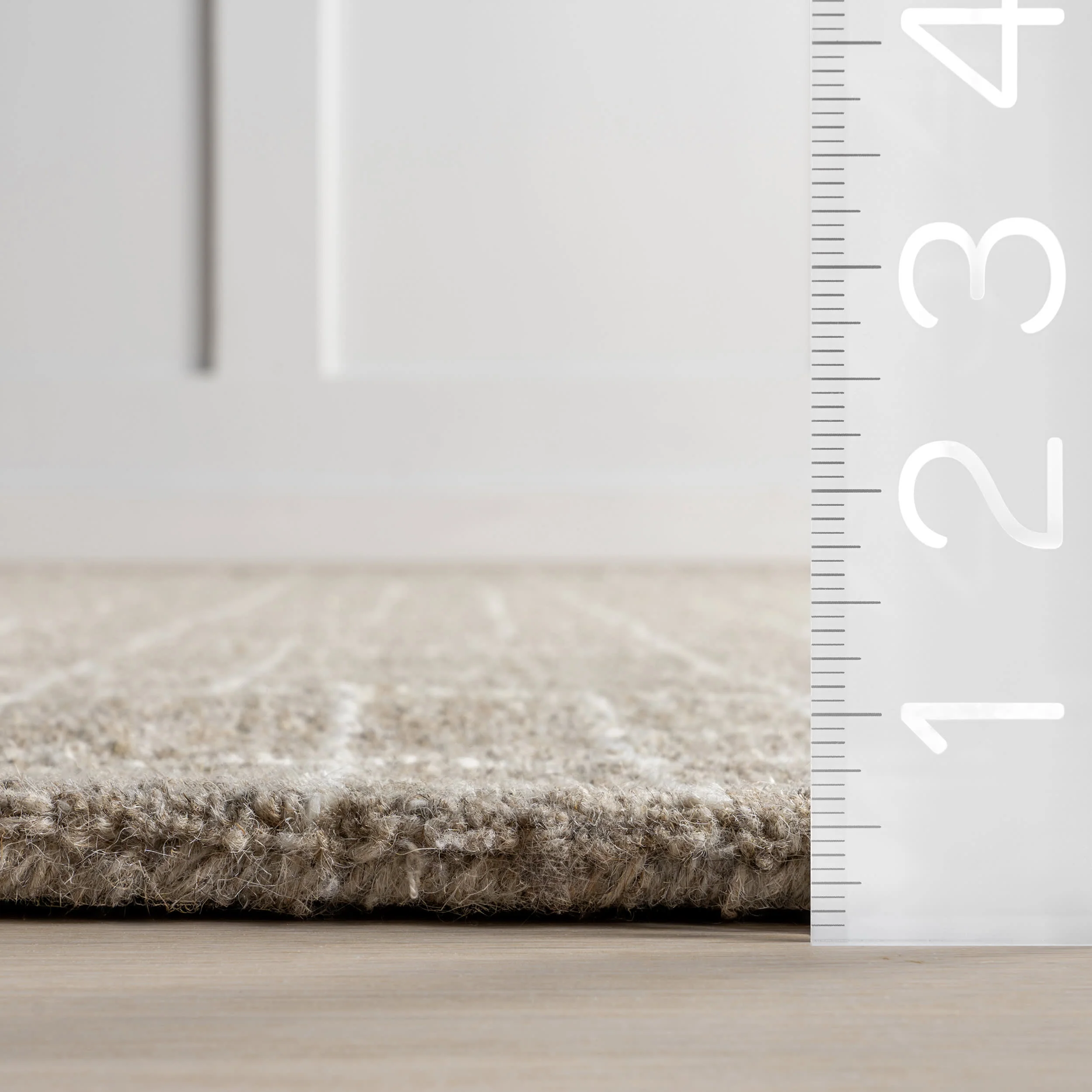 Aspyn Abstract Checked Rug | Sand - Image 6