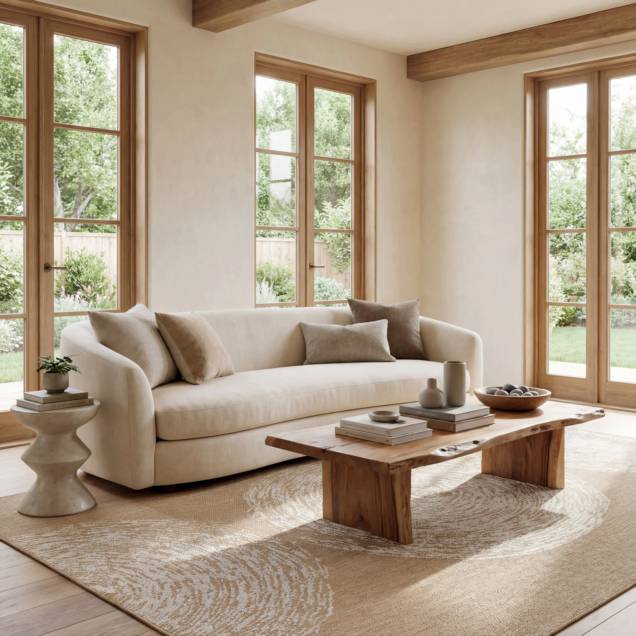 Astrana Bohemian Abstract Indoor/Outdoor Rug | Tan - Image 10