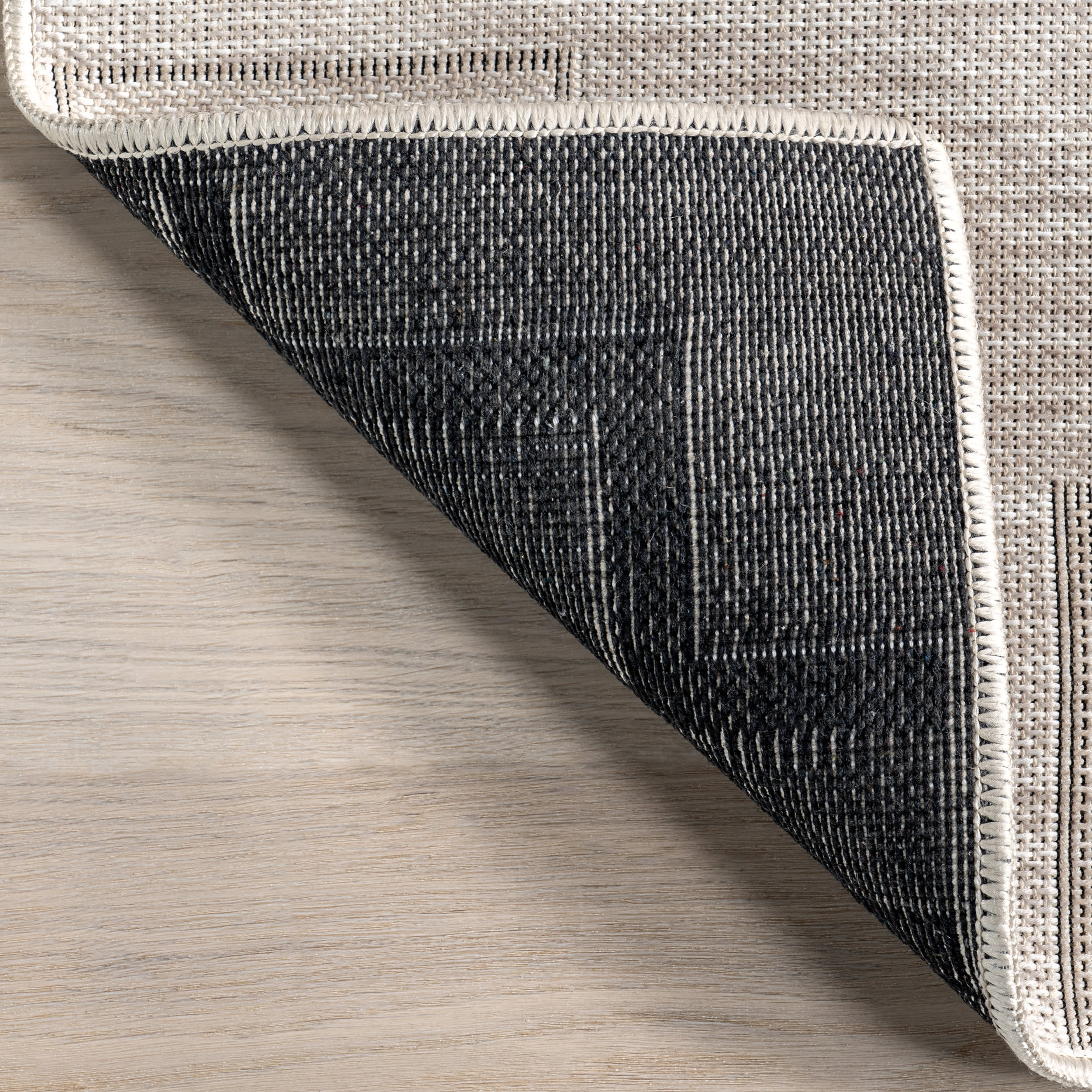 Astrid Geometric Washable Rug | Ivory - Image 6