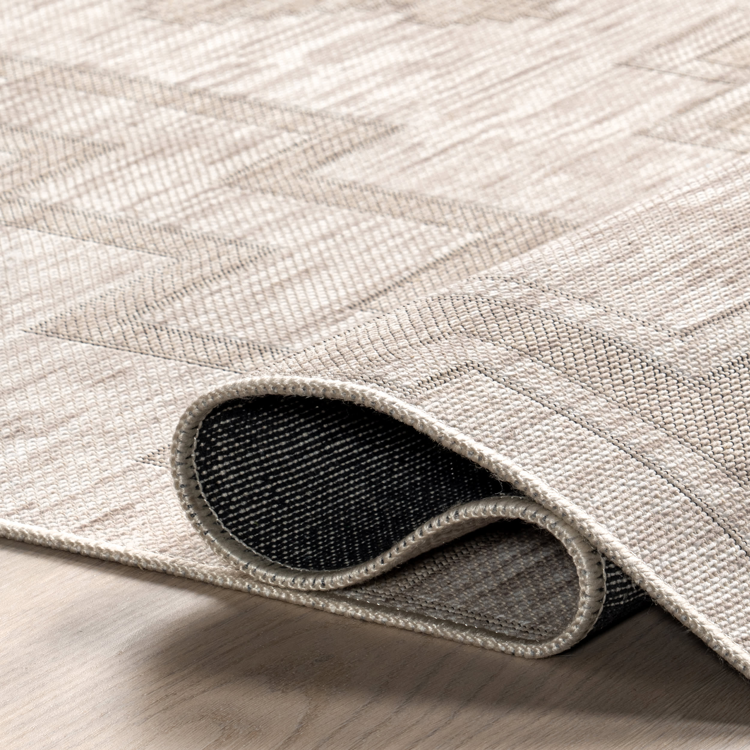 Astrid Geometric Washable Rug | Ivory - Image 8