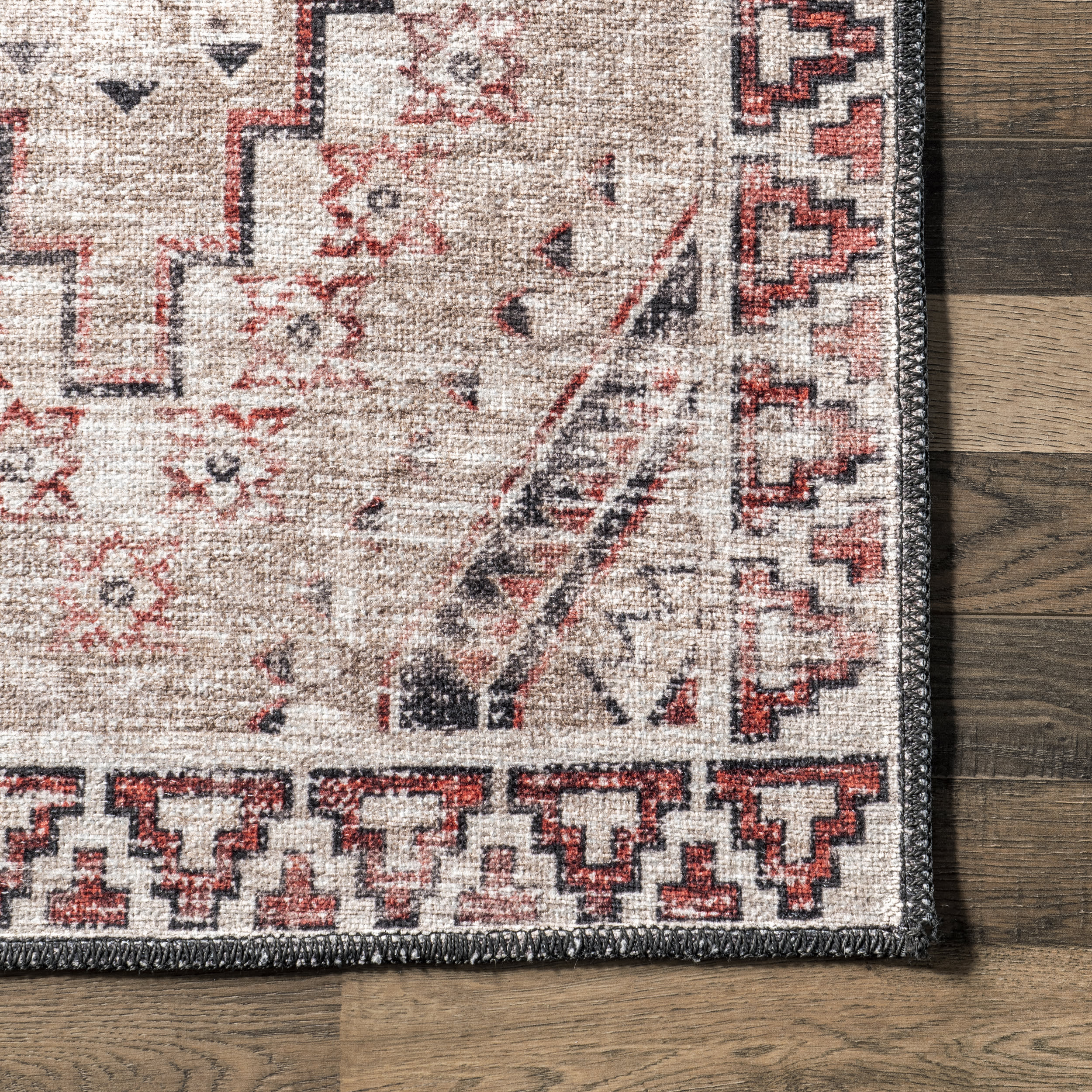 Athlezia Moroccan Trellis Rug | Rust - Image 3