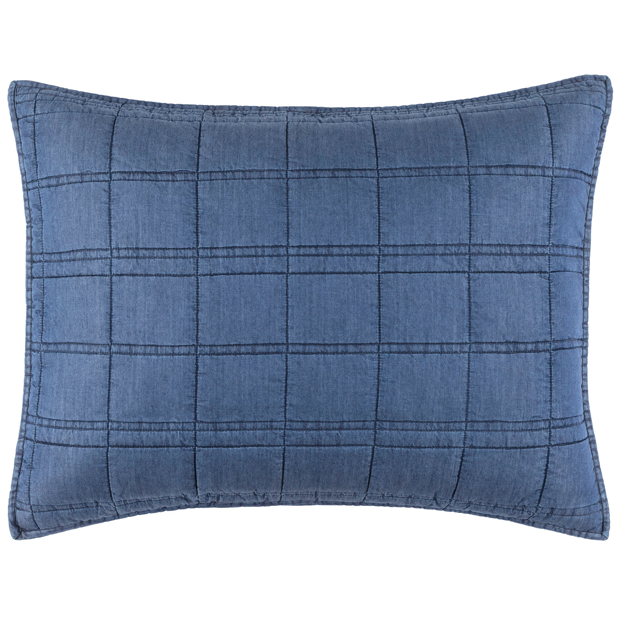 Atlas Quilted Sham | Denim - Image 3