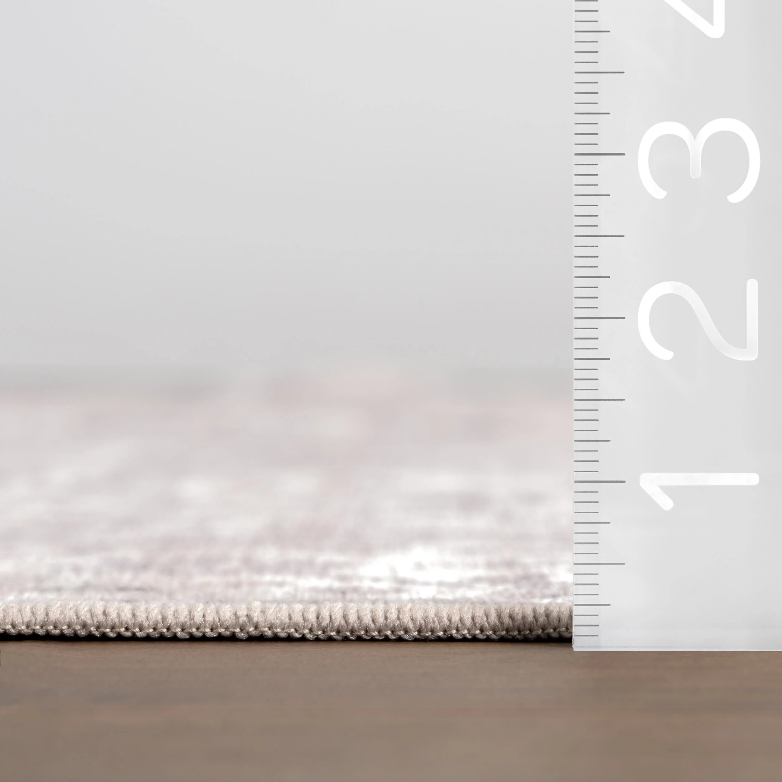 Atrium Medallion Spill Proof Washable Rug | Grey - Image 6
