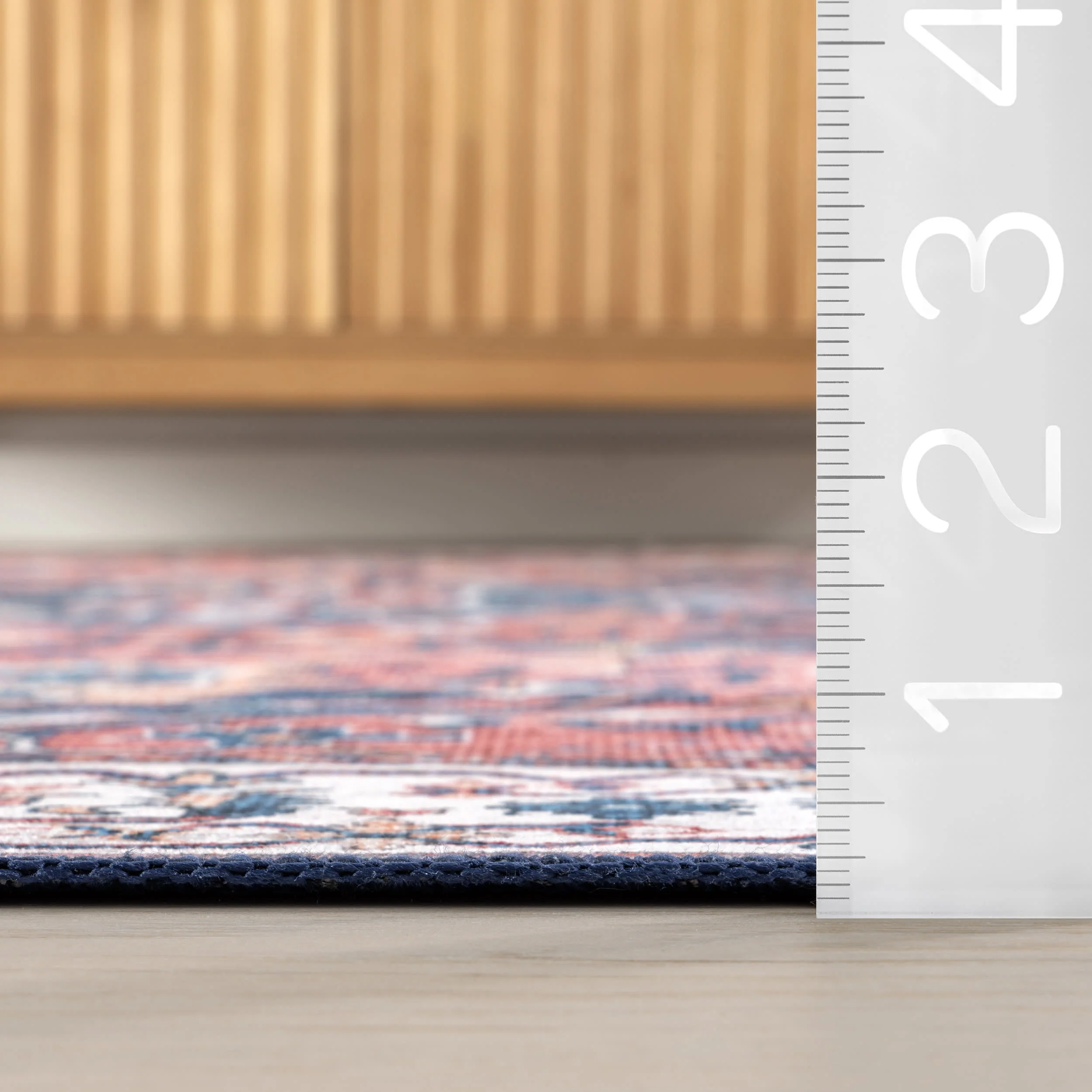 Atrium Medallion Spill Proof Washable Rug | Rust - Image 6