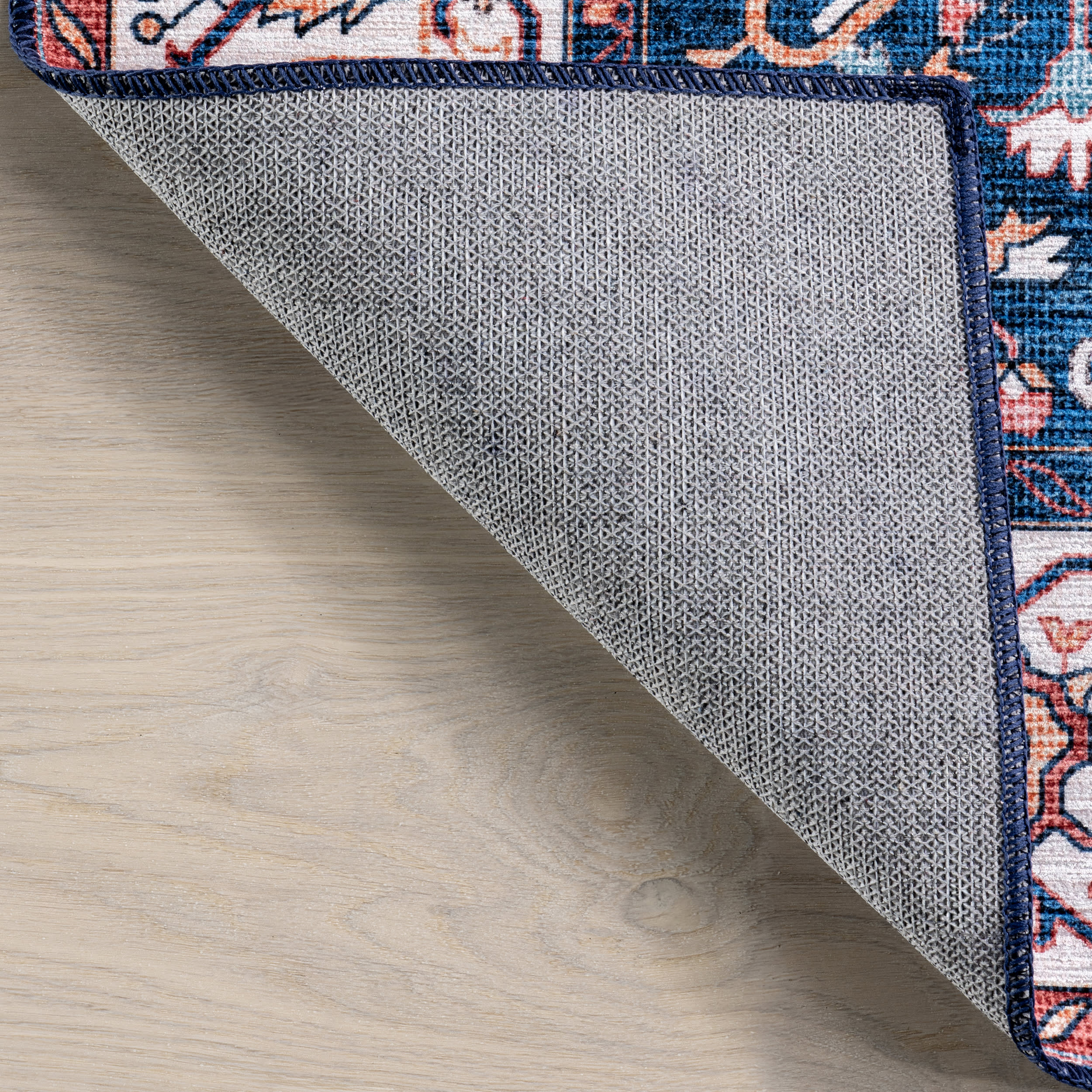 Atrium Medallion Spill Proof Washable Rug | Rust - Image 7