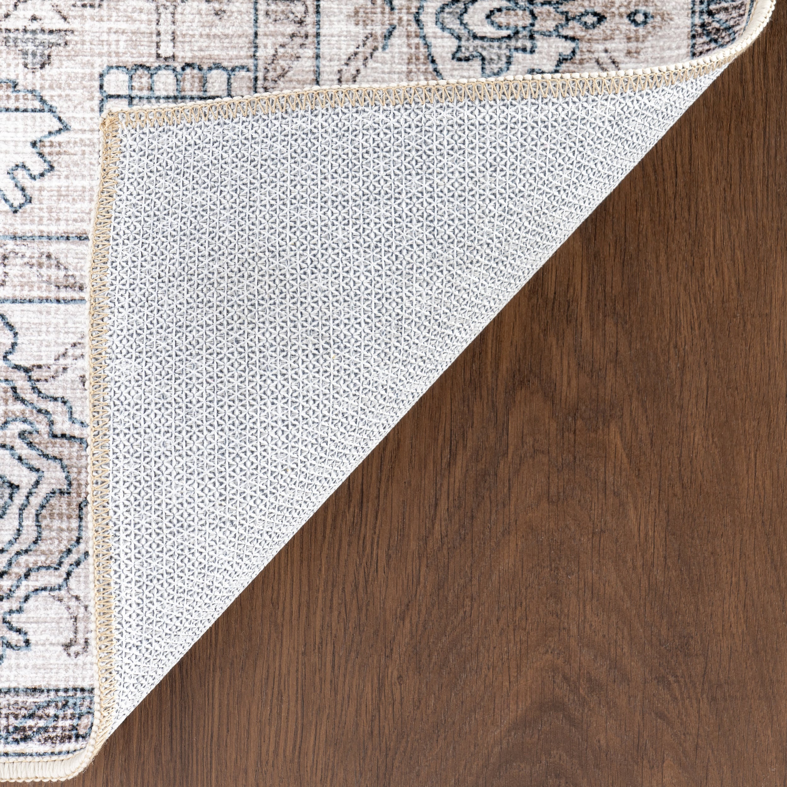 Atrium Medallion Washable Rug | Brown - Image 7