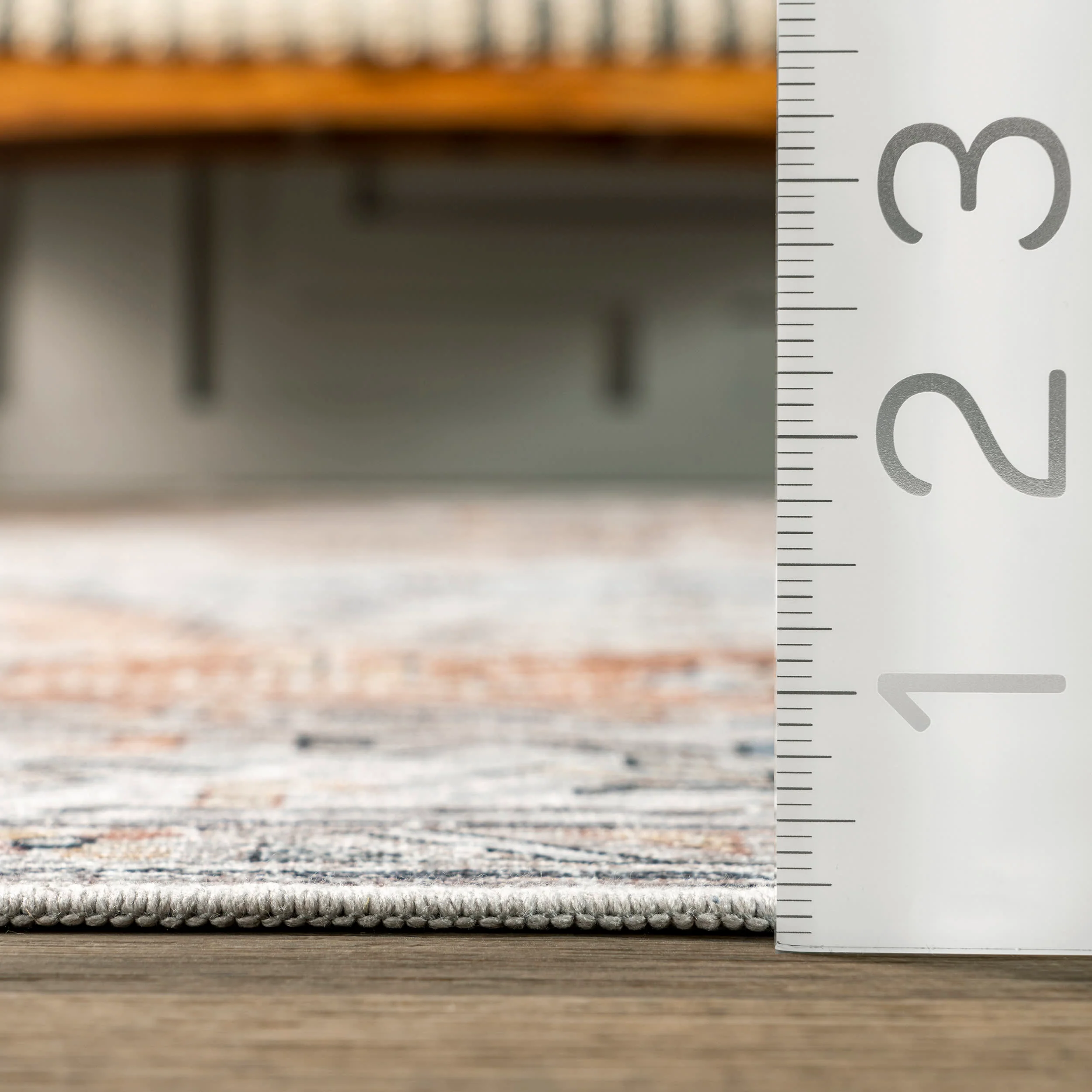 Audrey Spill Proof Washable Rug | Light Orange - Image 5