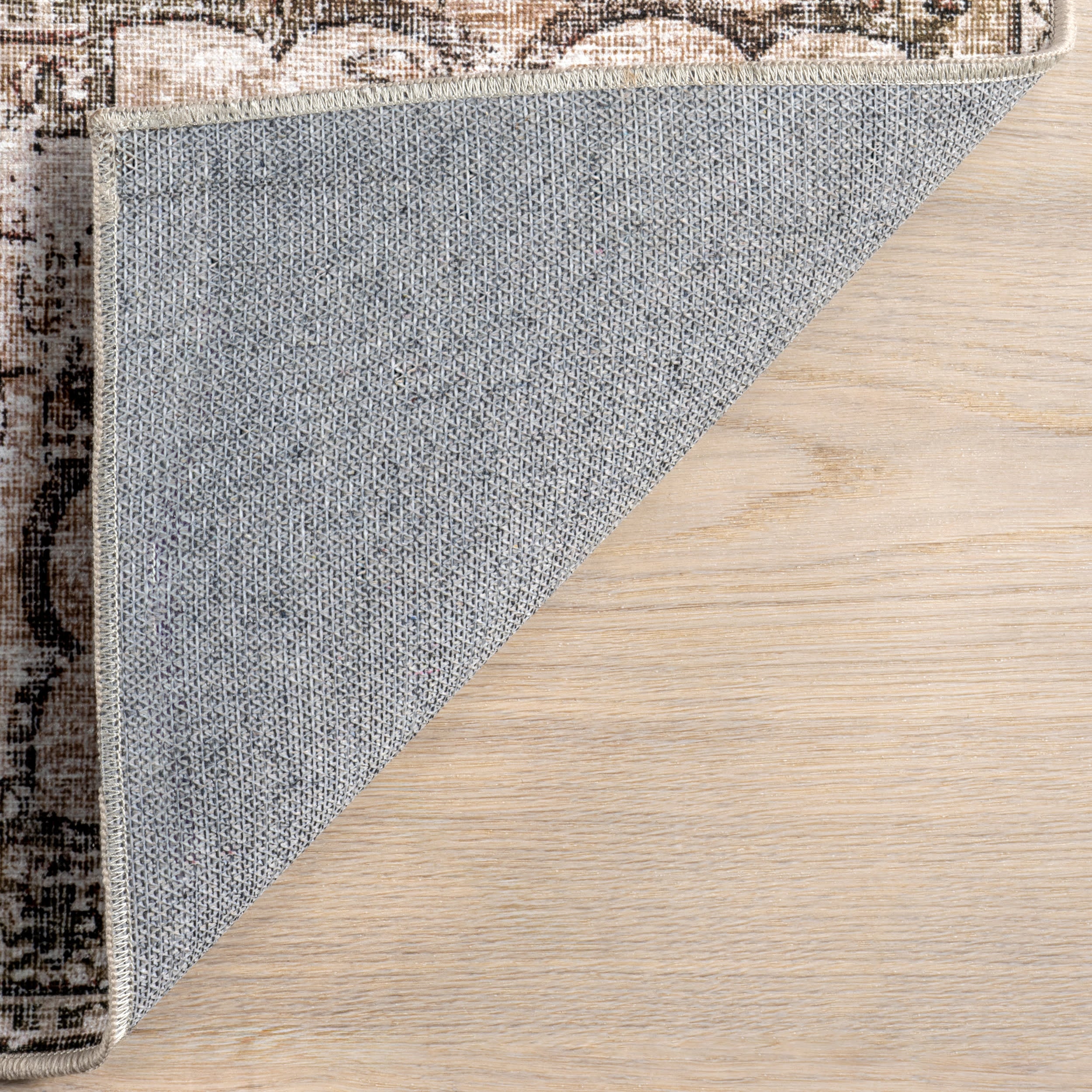 Audrina Persian Spill Proof Washable Rug | Beige - Image 7