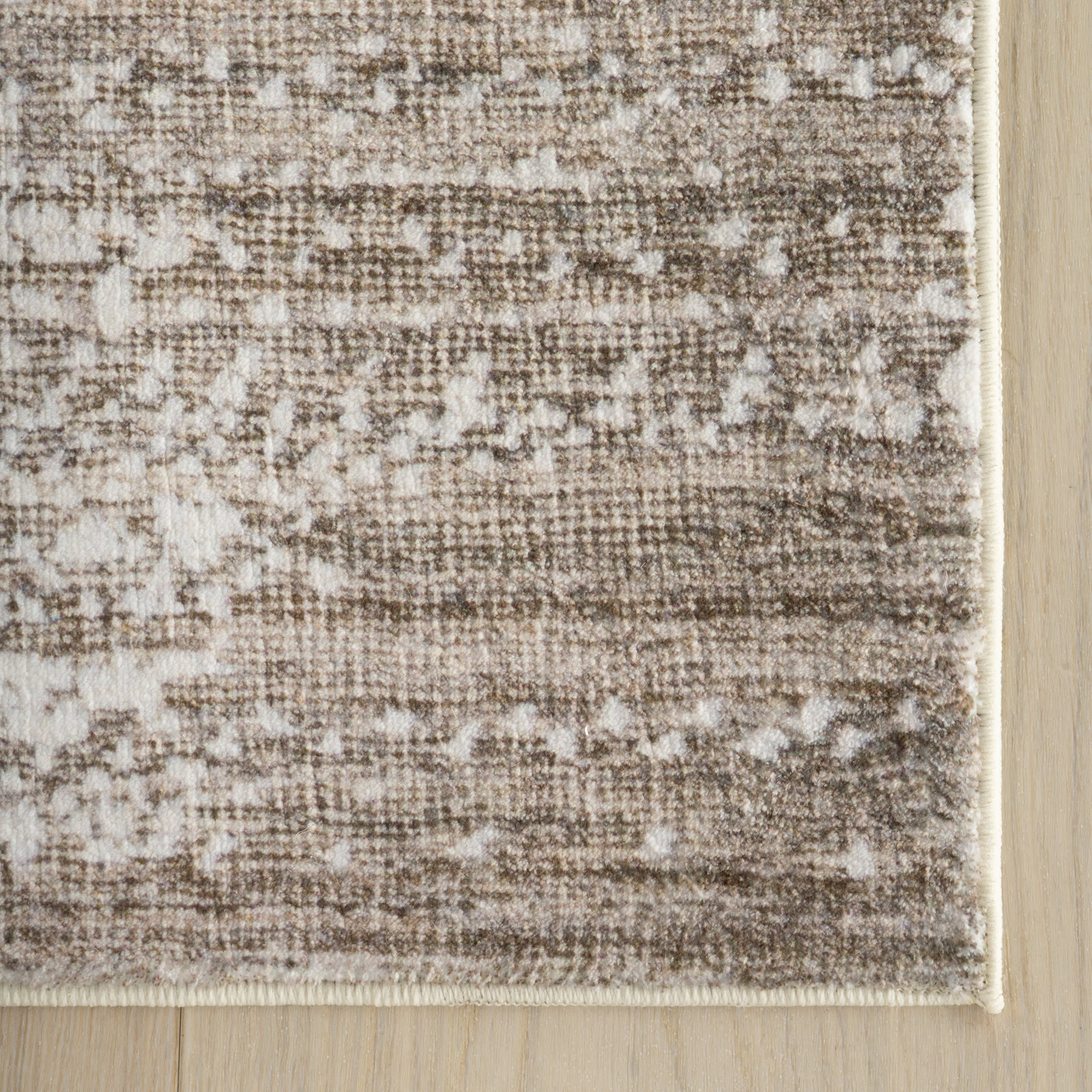 Aurellin Abstract Washable Rug | Ivory - Image 4
