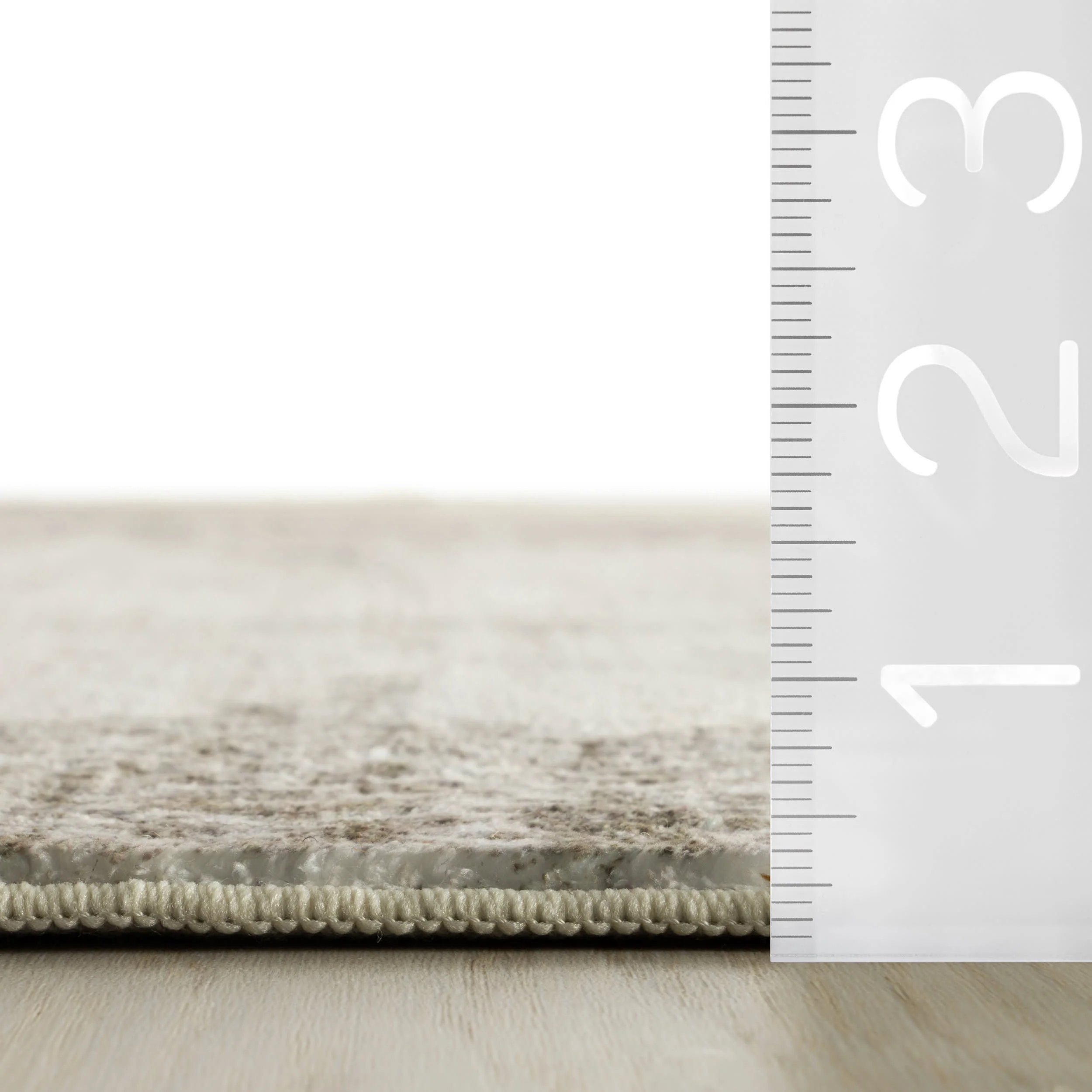 Aurellin Abstract Washable Rug | Ivory - Image 5