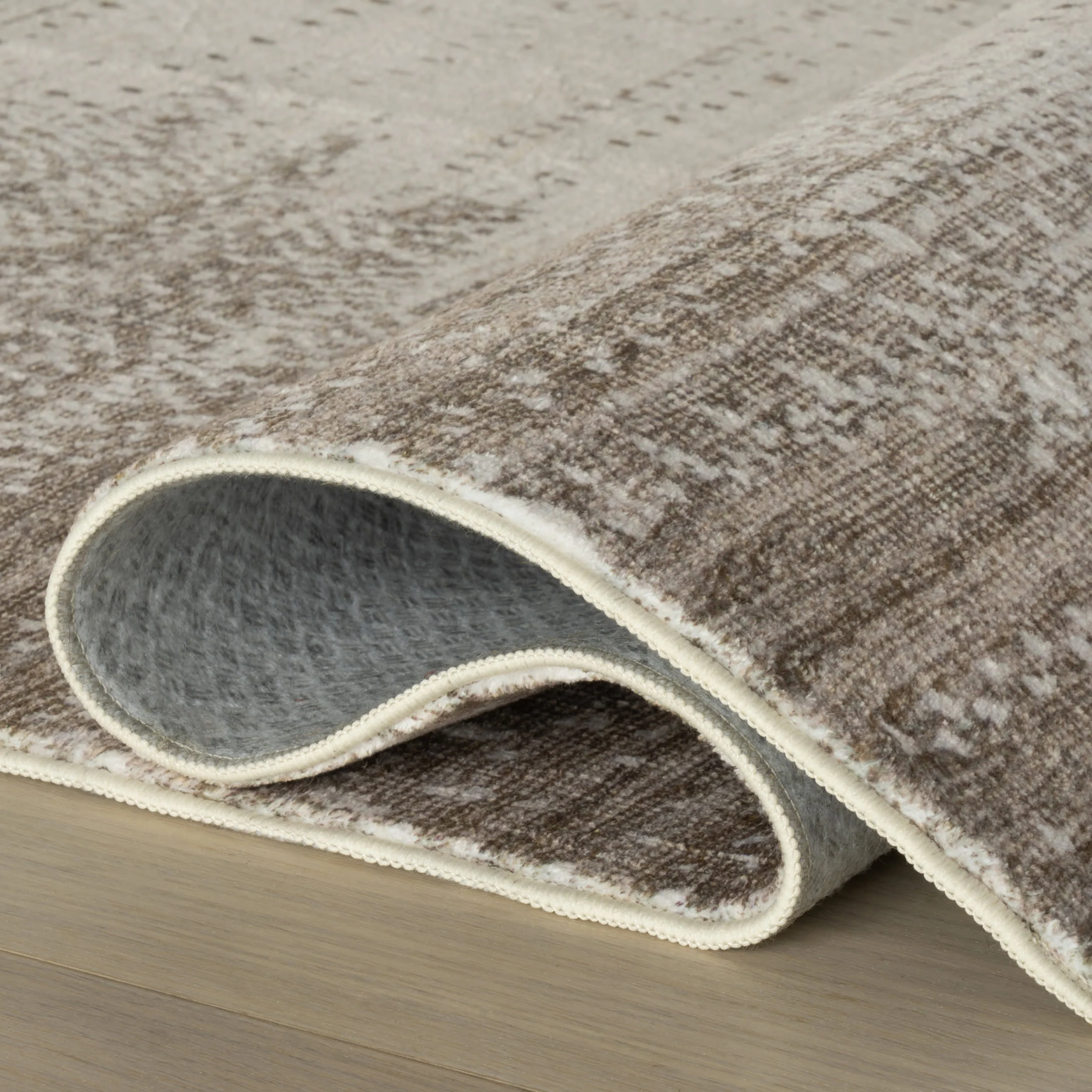 Aurellin Abstract Washable Rug | Ivory - Image 7
