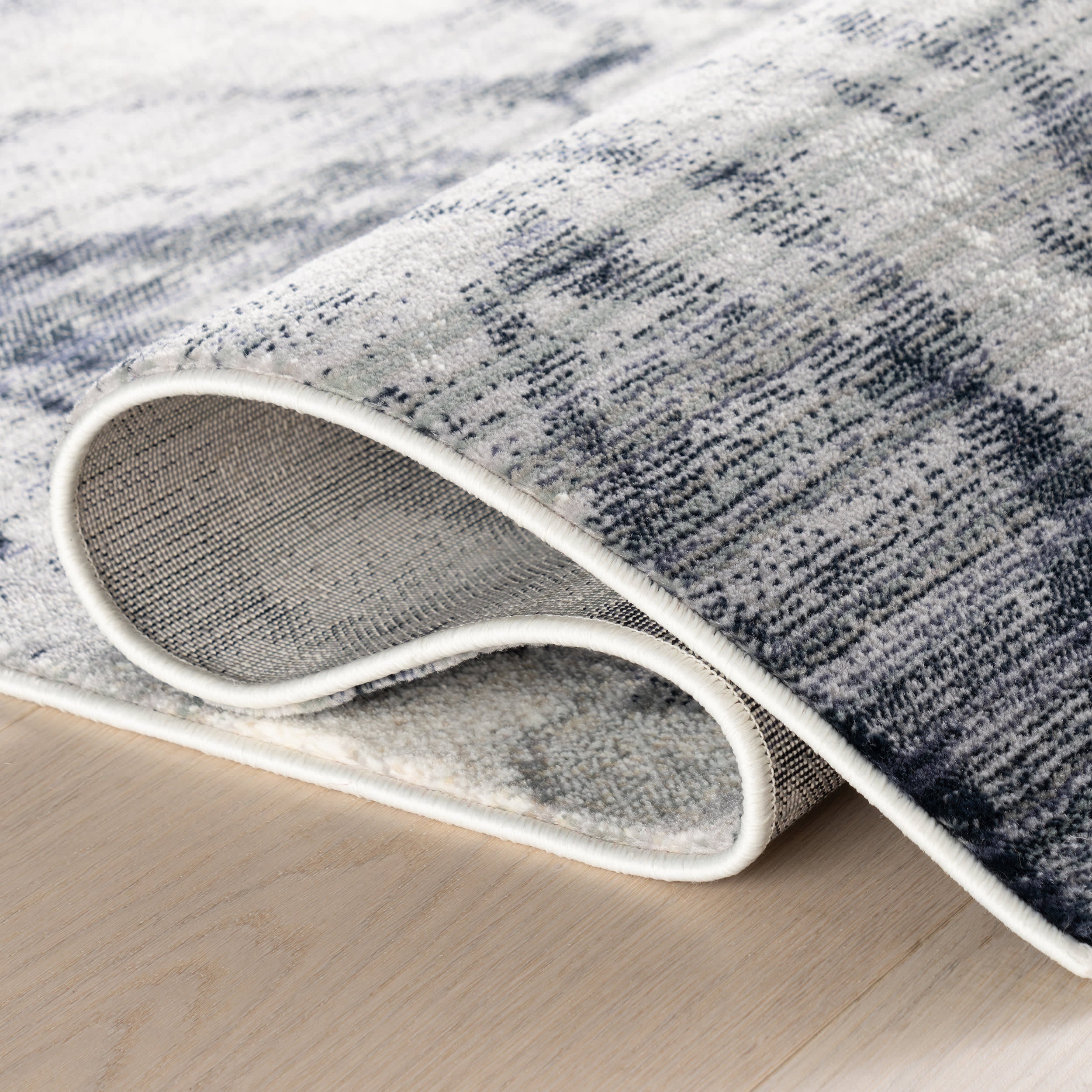 Aurelya Plush Abstract Contemporary Rug | Charcoal - Image 9