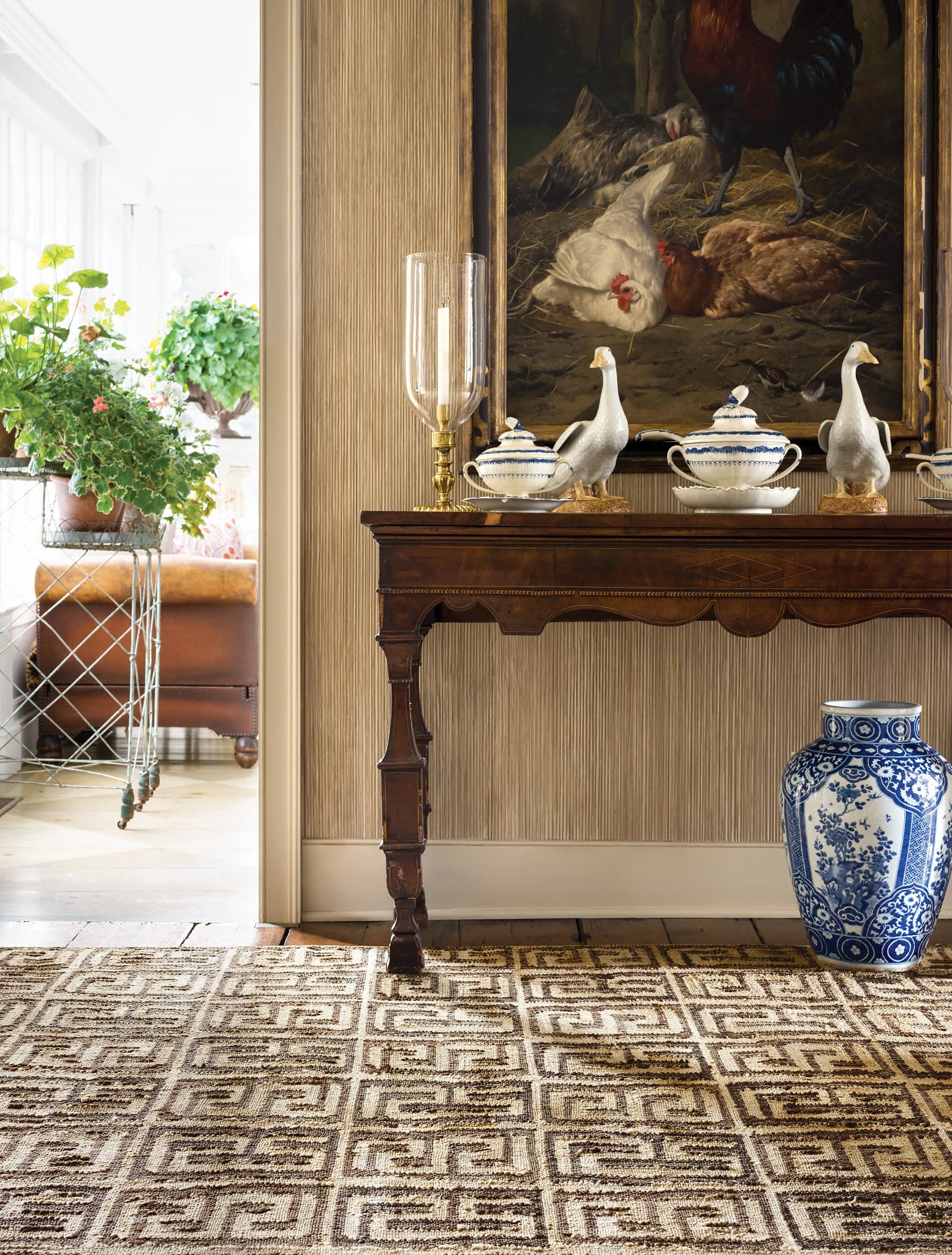 Auricula Handwoven Jute Rug by Bunny Williams | Brown - Image 4