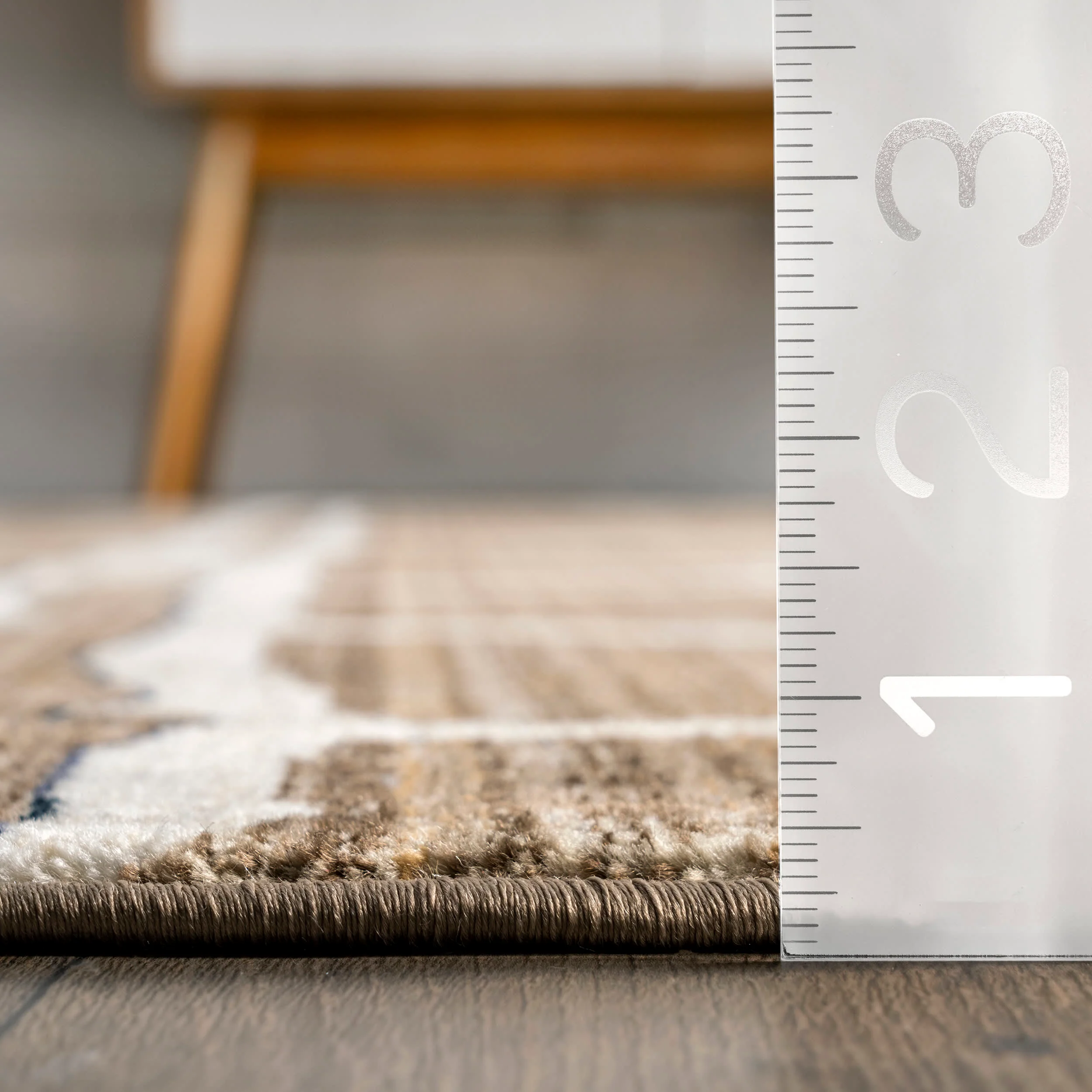 Autumn Distressed Trellis Rug | Beige - Image 5