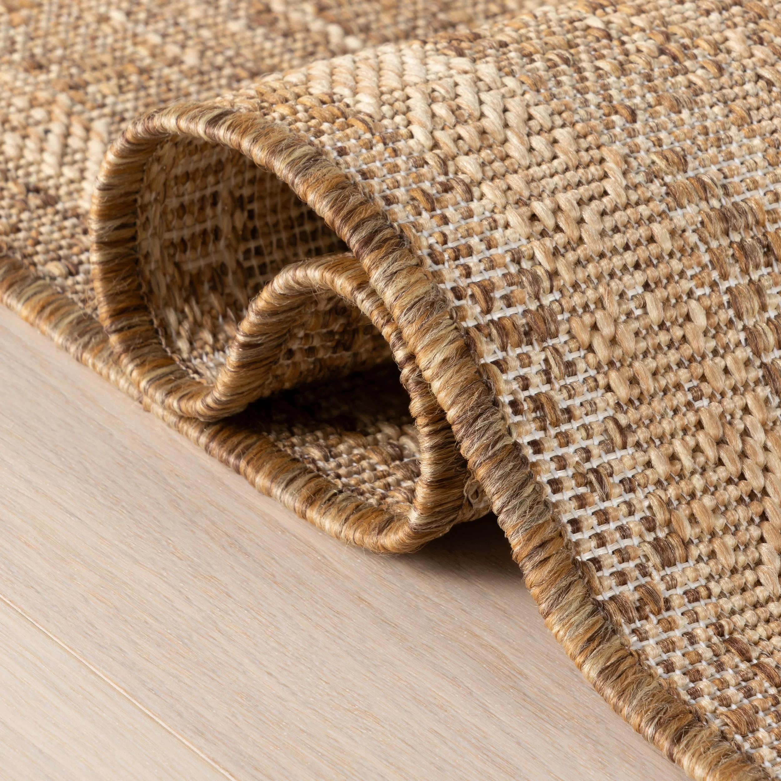 Auvrea Bohemian Abstract Indoor/Outdoor Rug | Brown - Image 11
